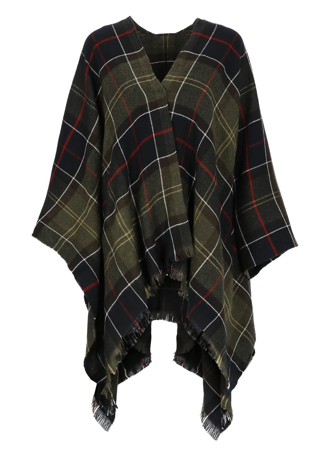 Barbour Staffin Tartan Cape In Multi