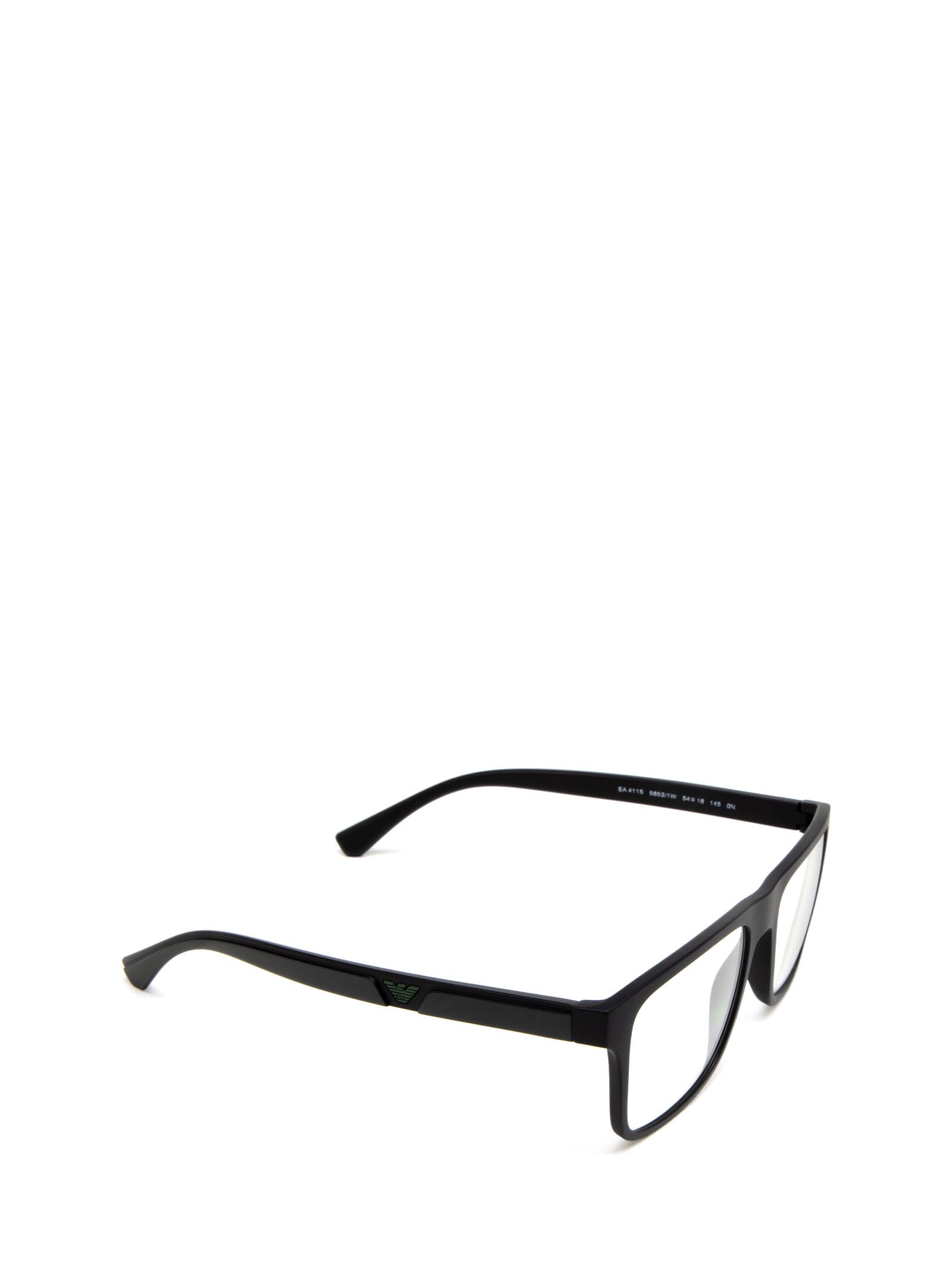 Emporio Armani Inverted Trapezoidal Full-frame Glasses In 50011w