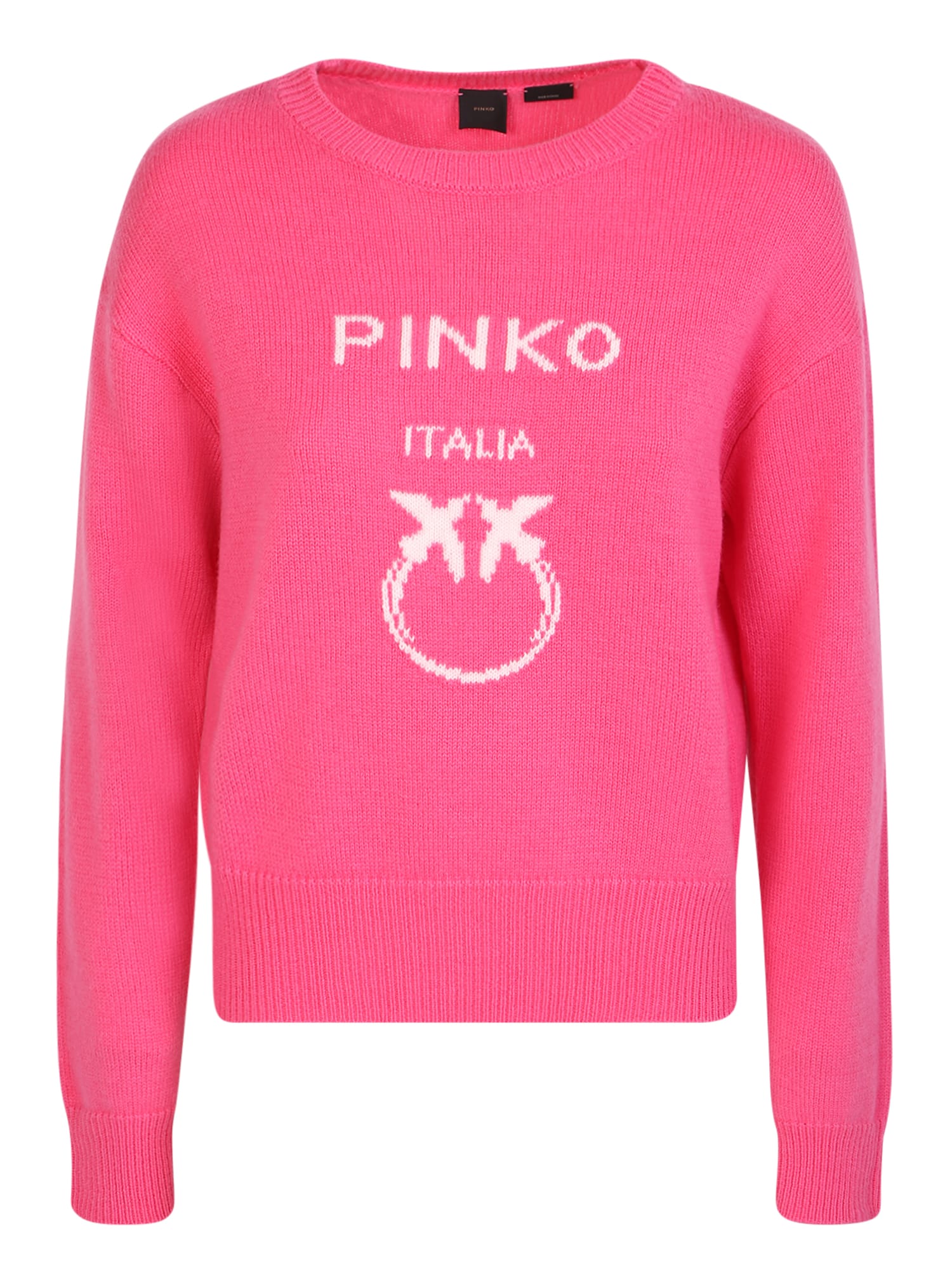 Pinko Logo-knit Wool Jumper