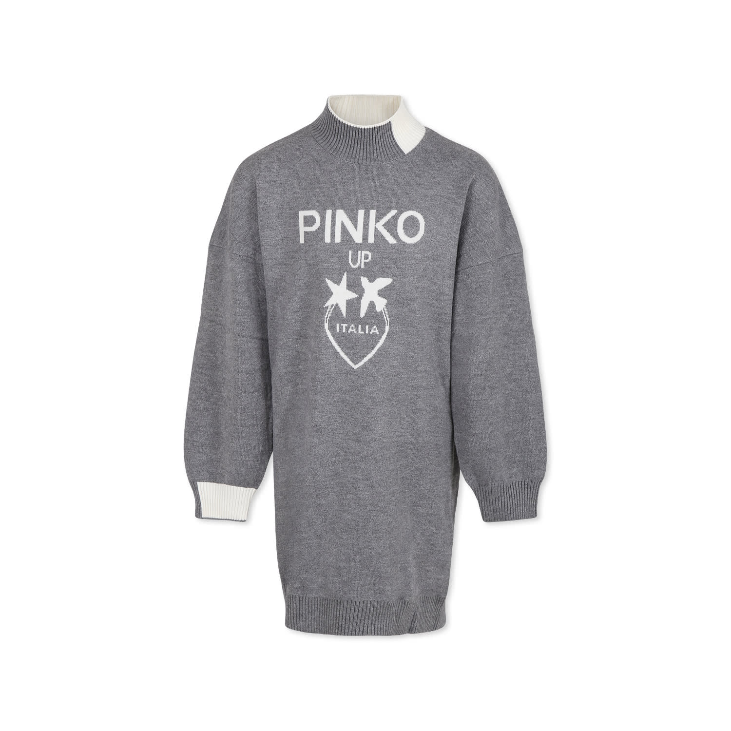 Pinko Kids' Grey Dress For Girl