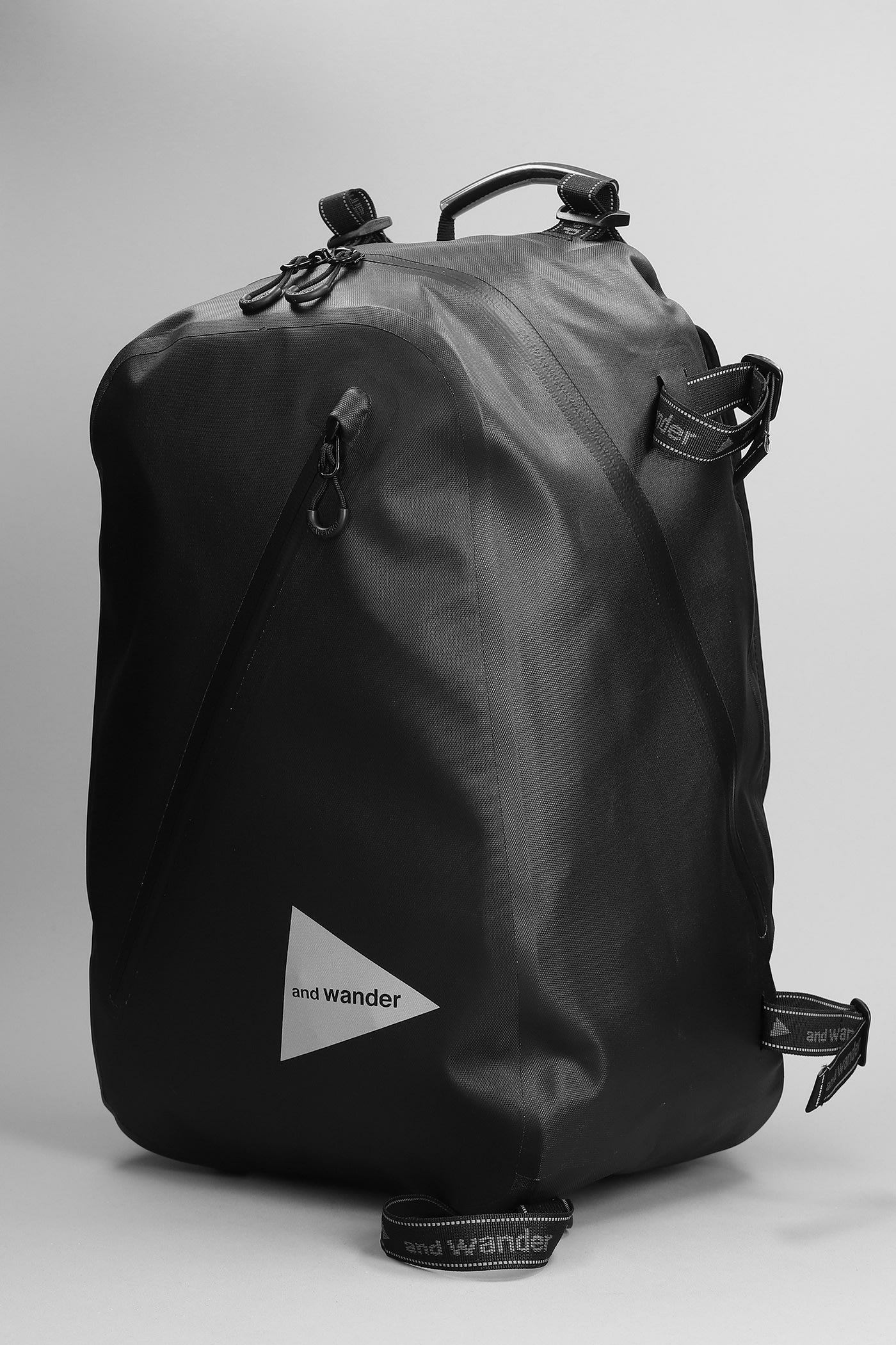 And Wander Backpack In Black Nylon