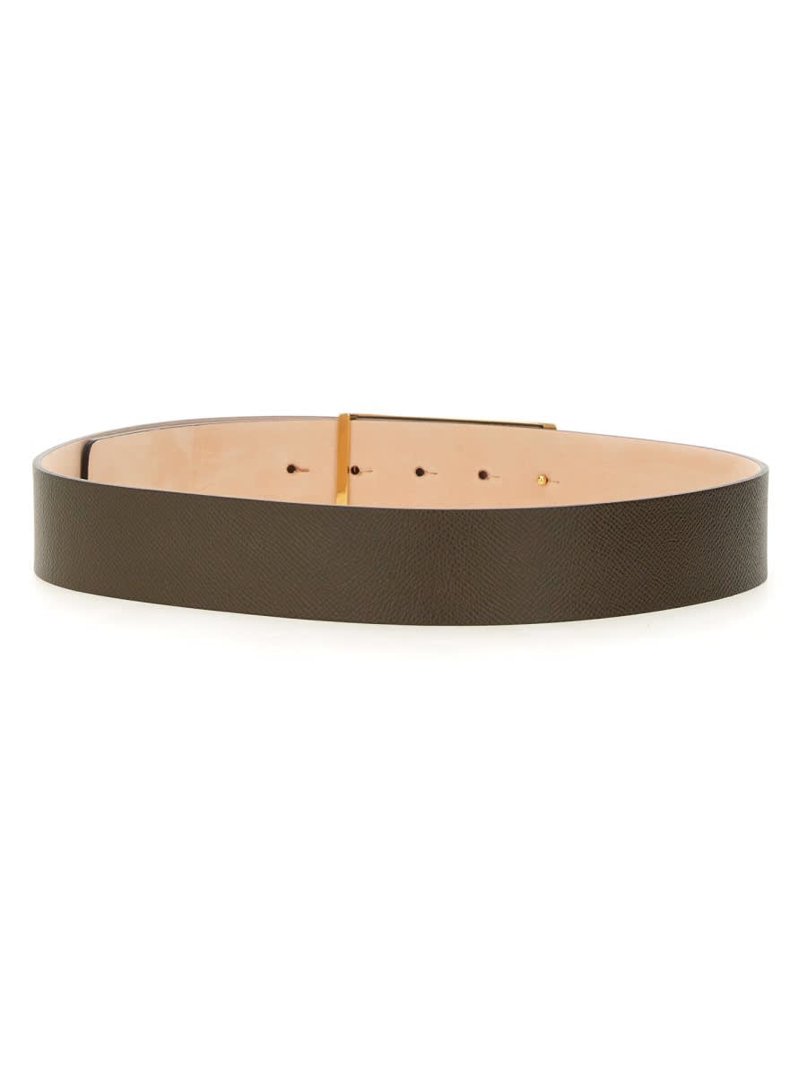 Shop Victoria Beckham Leather Belt In Brown