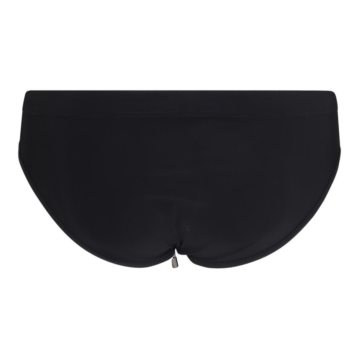 Shop Dolce & Gabbana Logo Patch Drawstring Swim Shorts In Black