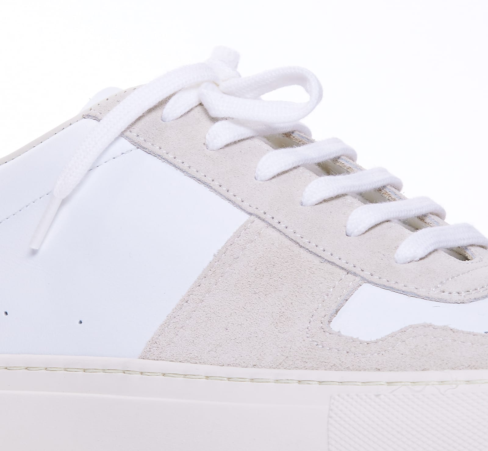 Shop Common Projects Bball Duo Sneakers In White