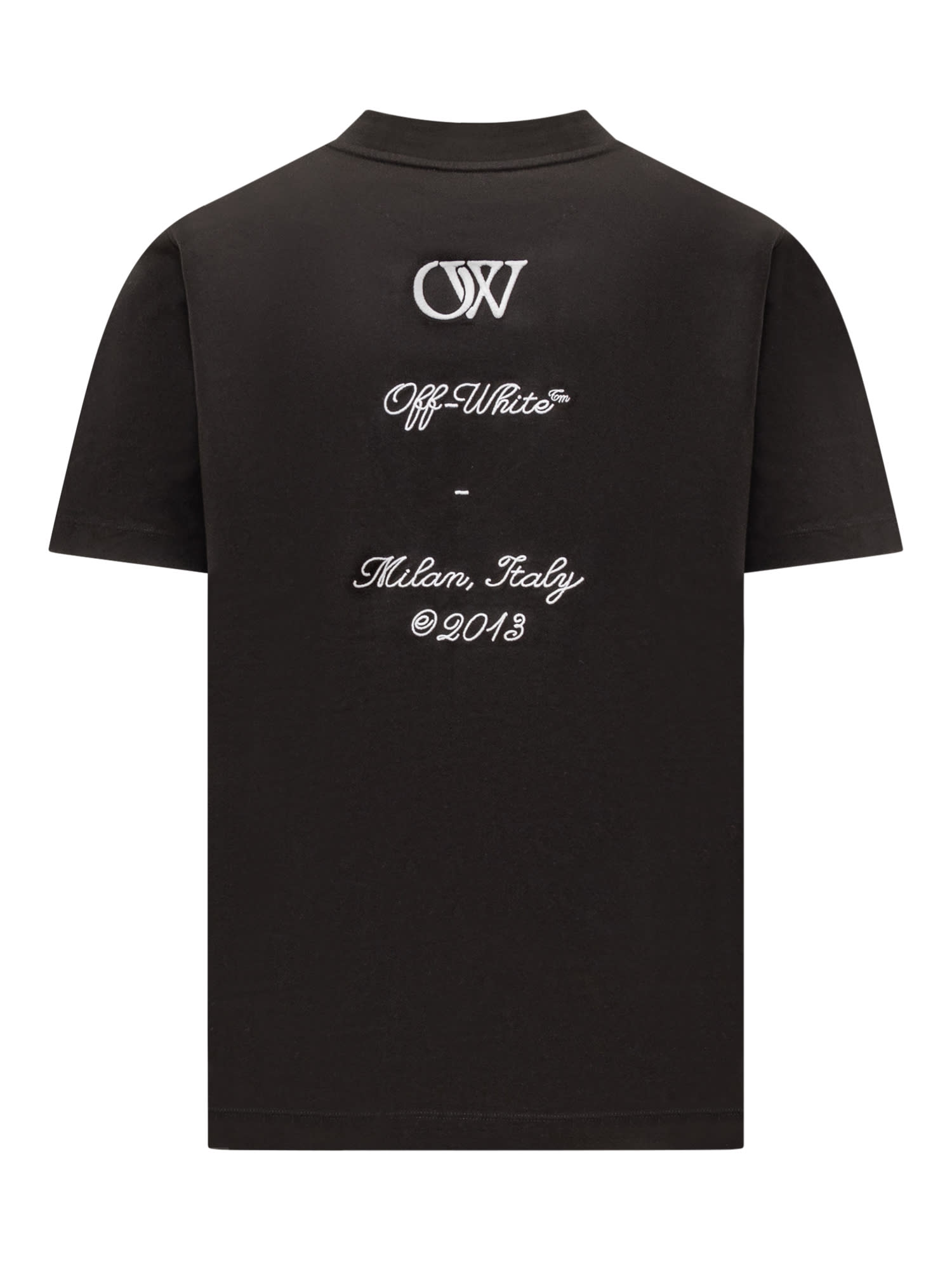 Shop Off-white T-shirt With 23 Logo In Black White