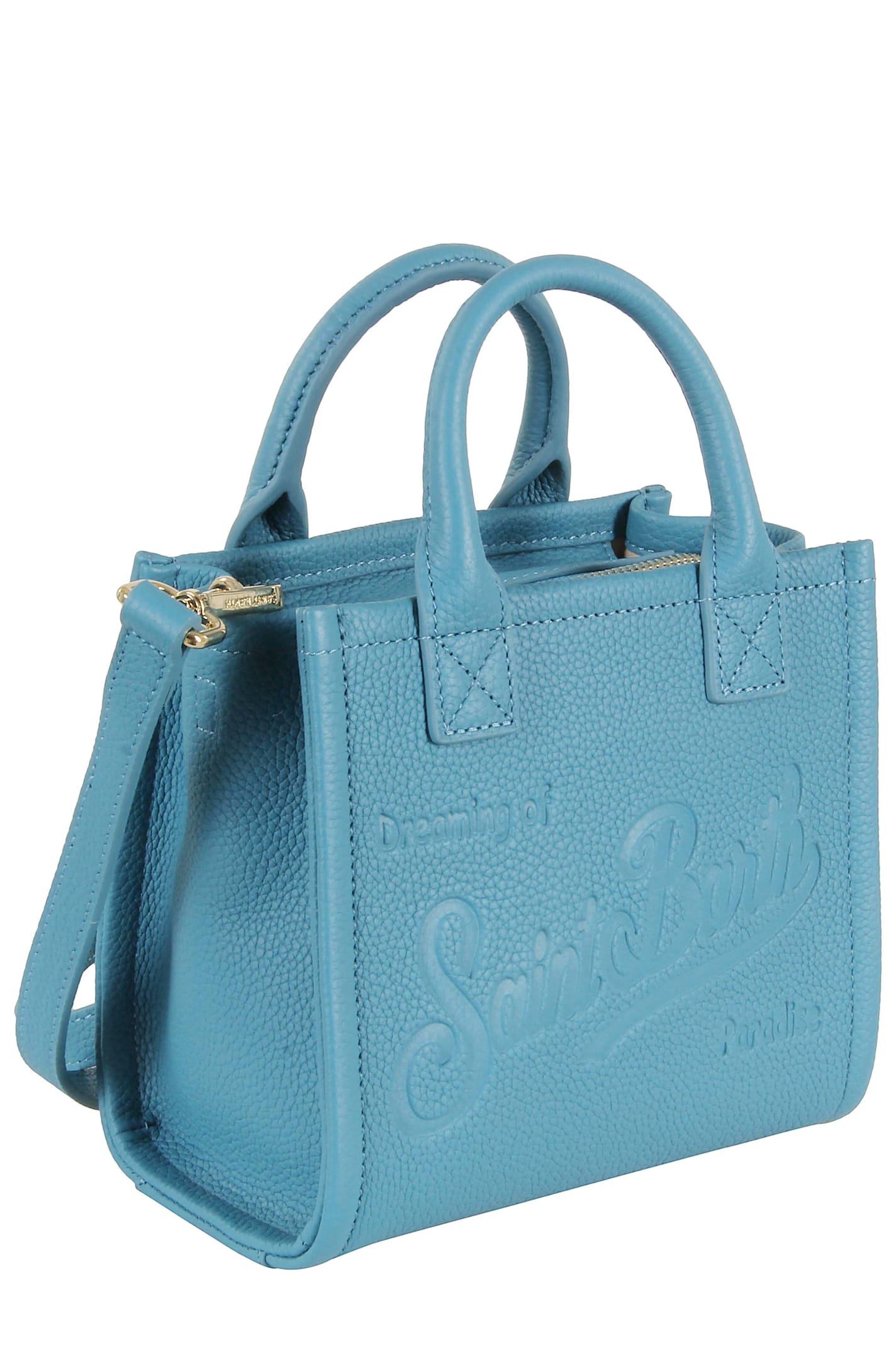 Mc2 Saint Barth Hand Bag With Strap In Blue