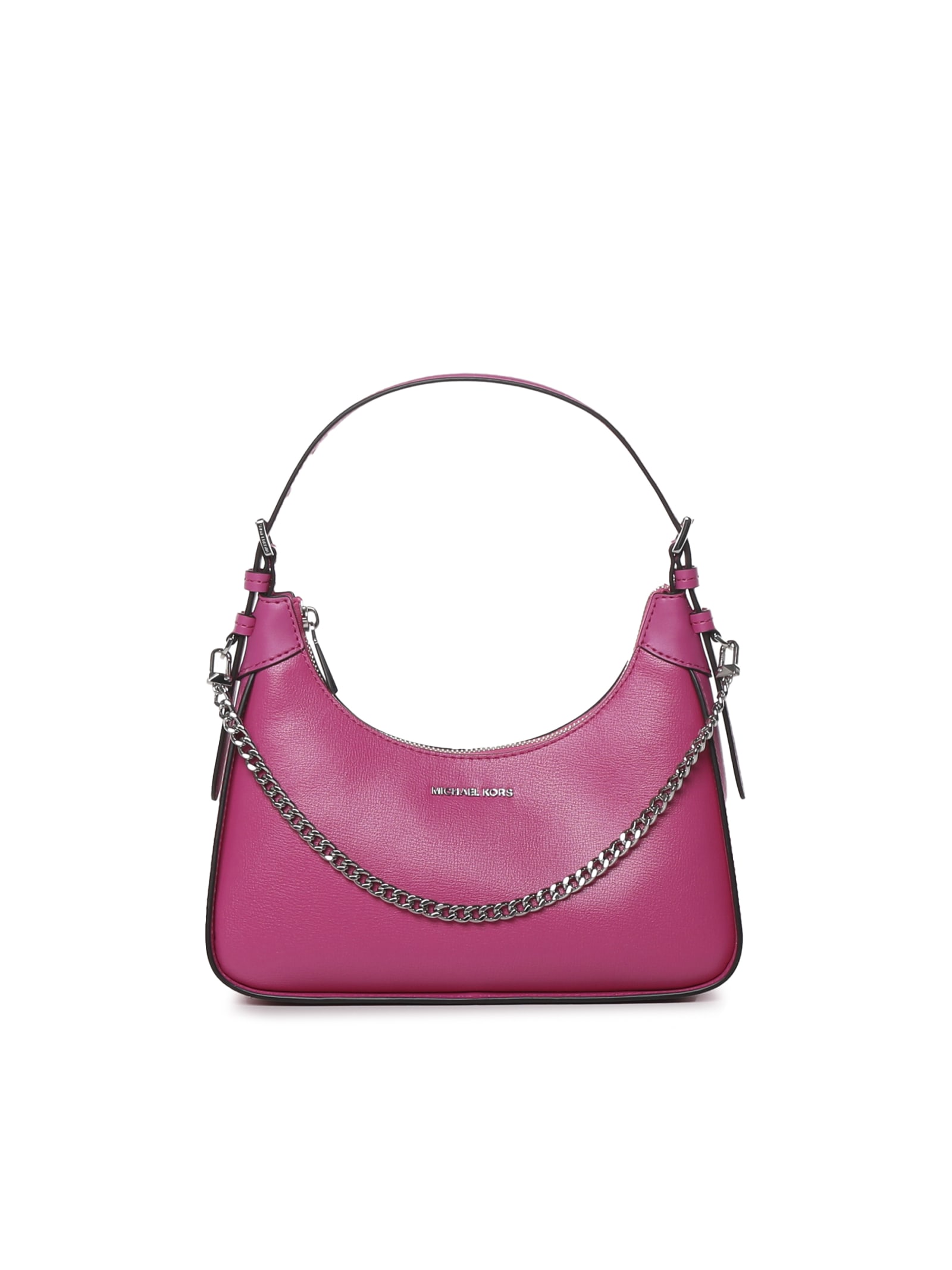 MICHAEL KORS: Michael Wilma bag in leather and coated fabric - Pink