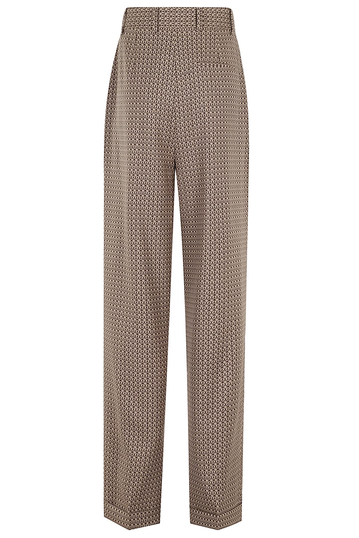 Shop Moschino Pantalone In Fantasia Beige