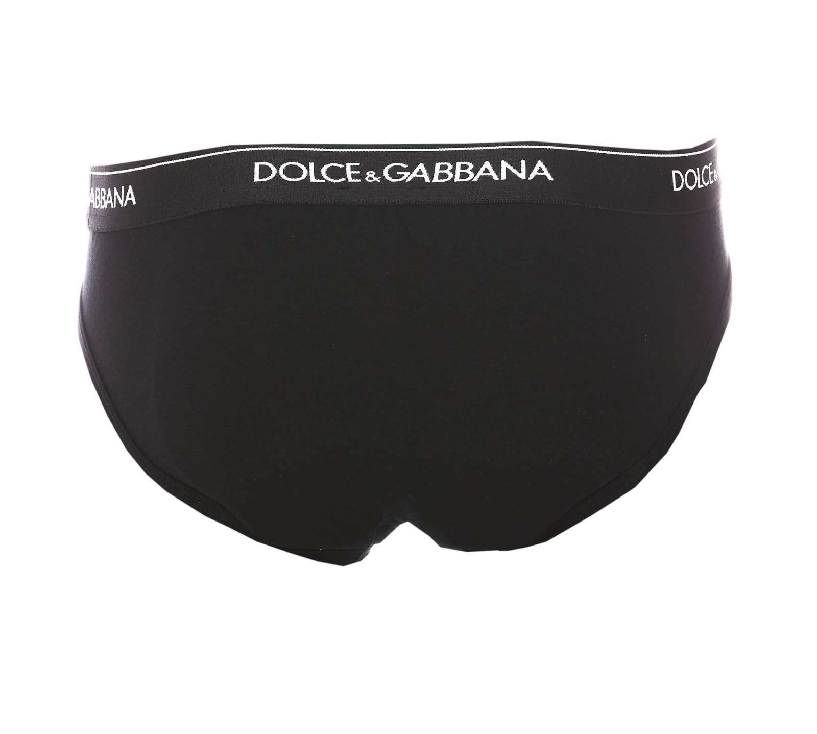 Shop Dolce & Gabbana Logo Bipack Brief In Black