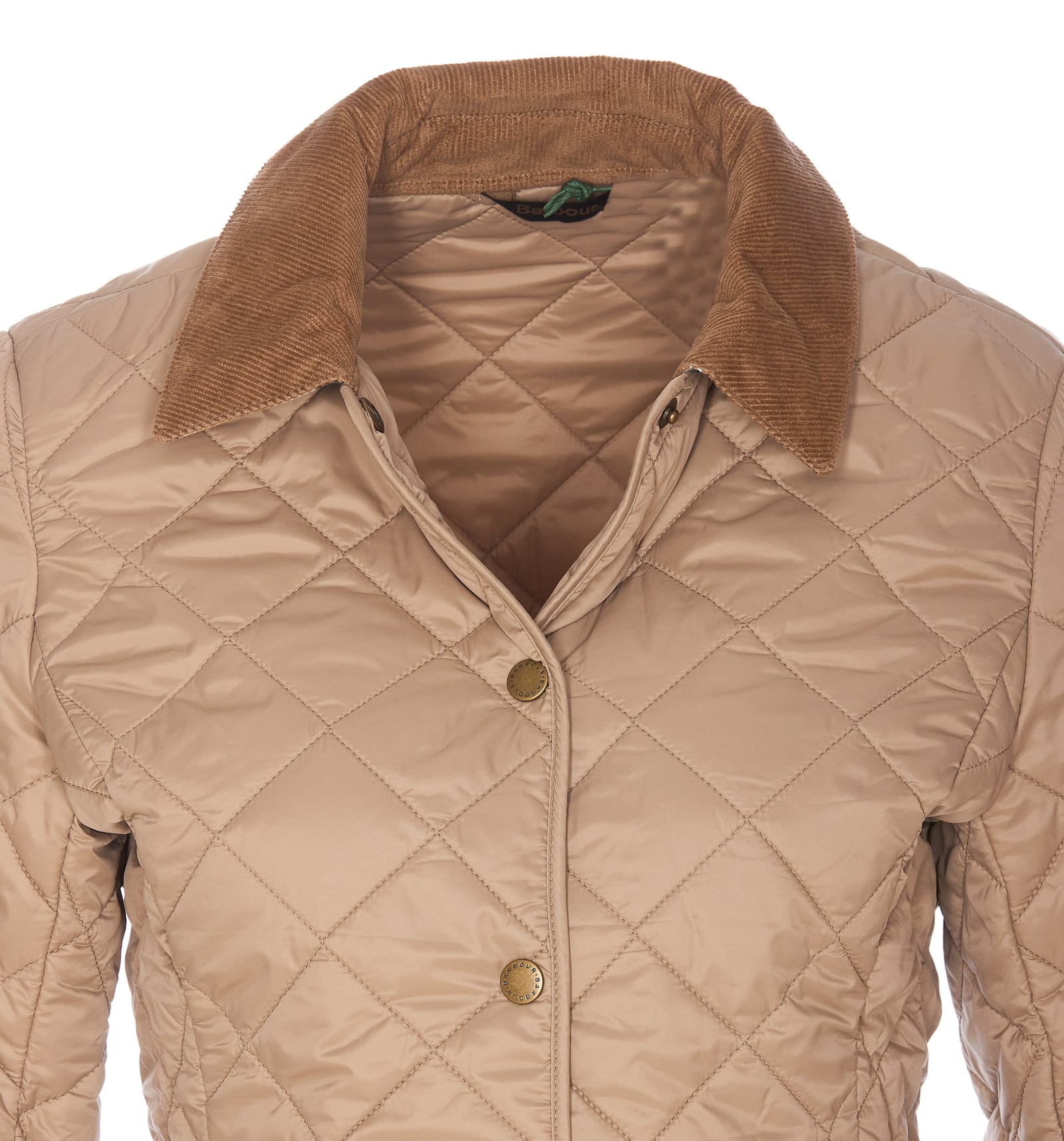 Barbour Deveron Quilted Jacket In Brown