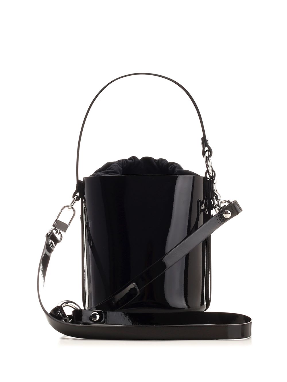 Shop Vivienne Westwood Drawstring Bucket Bag In Black