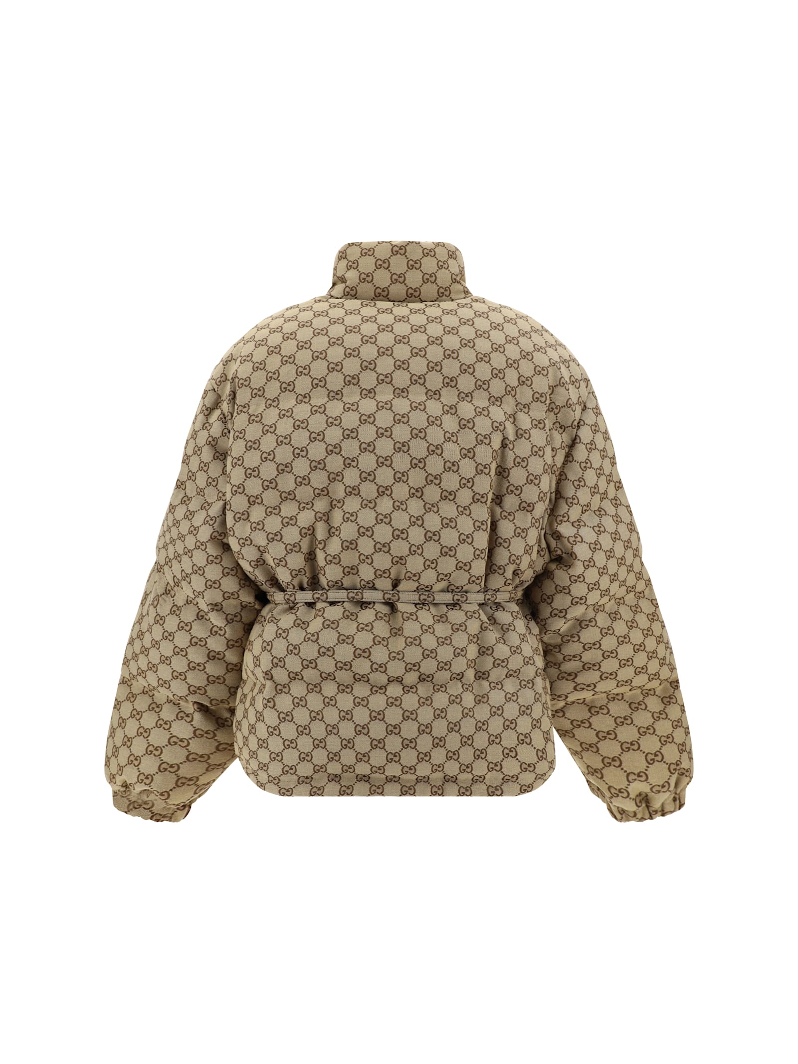 Shop Gucci Down Jacket In Camel