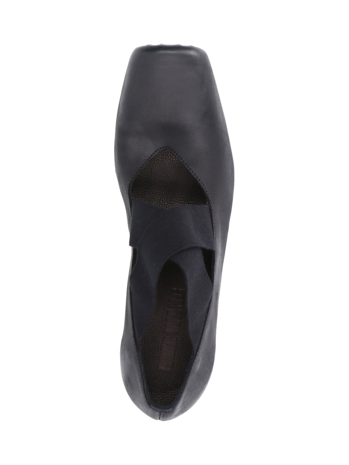 Uma Wang Heeled Ballet Flats In Black