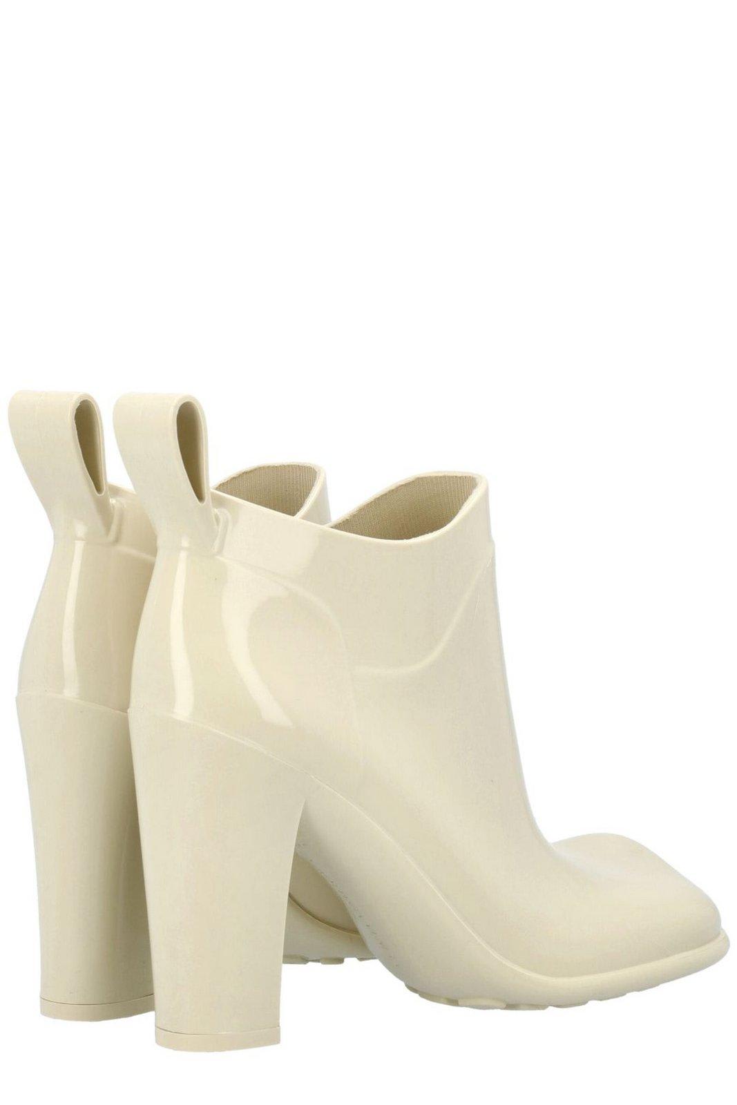 Shop Bottega Veneta Shine Square Toe Ankle Rain Boots