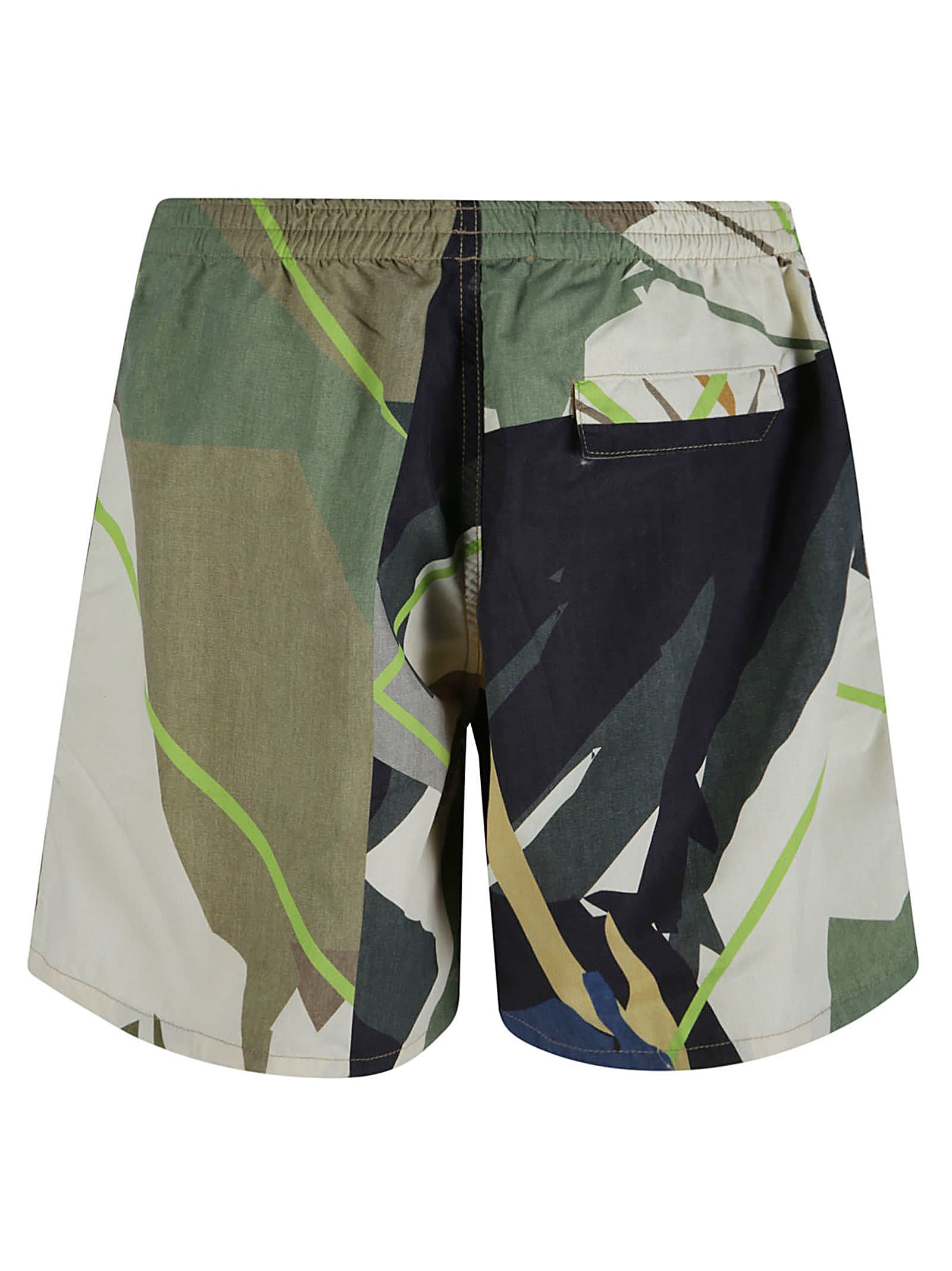 Shop Paura Multi Print Shorts In Multicolor