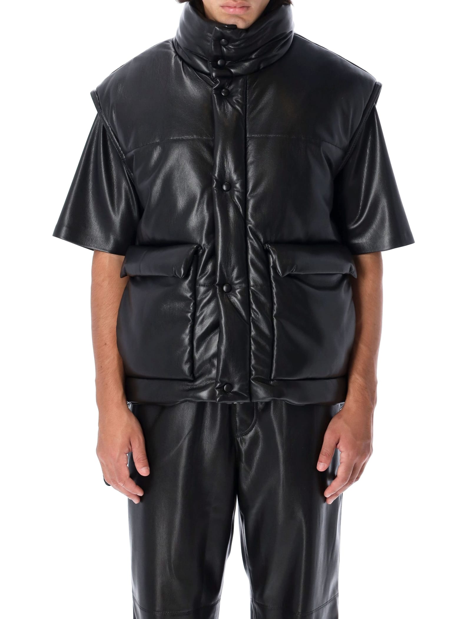 NANUSHKA CROPPED PUFFER VEST