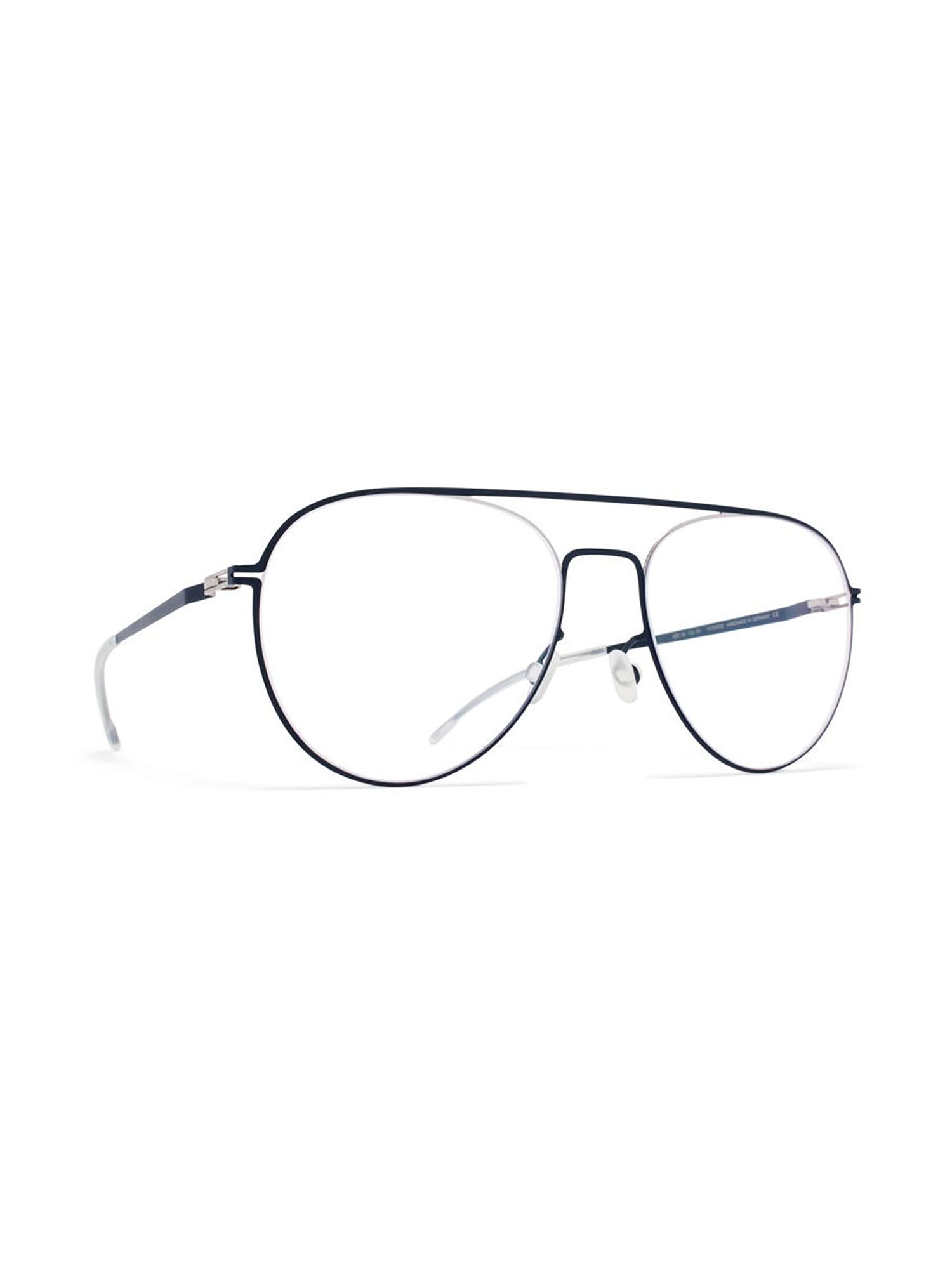 Shop Mykita Eero Eyewear In Silver/navy