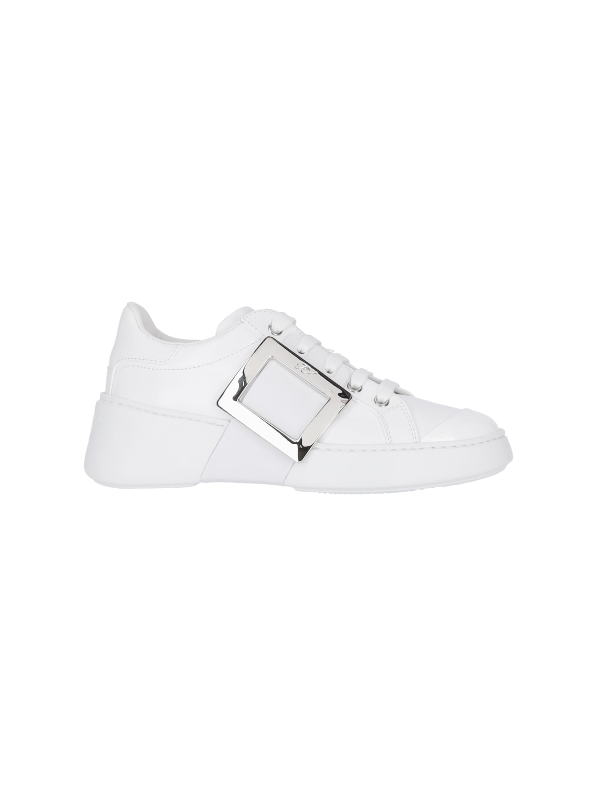 Roger Vivier Viv Skate Sneakers In White