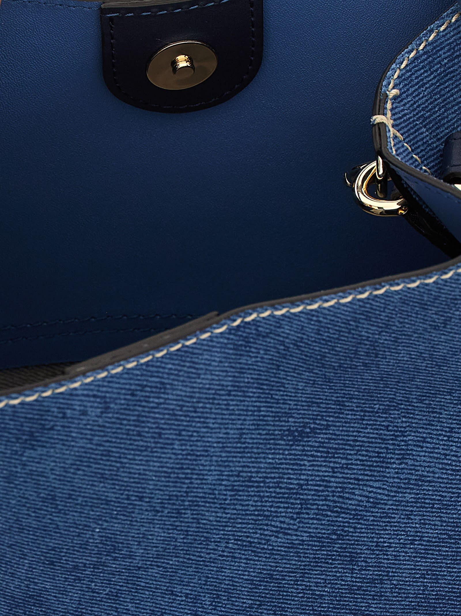 Furla Sphere S Detachable Strap Bucket Bag In Blue