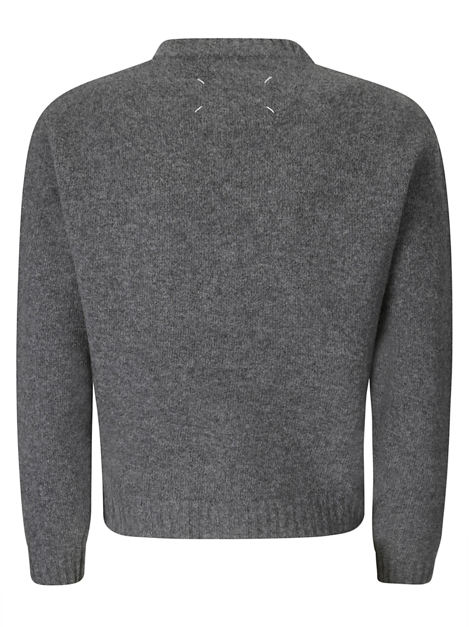 Shop Maison Margiela Cardigan In Charcoal