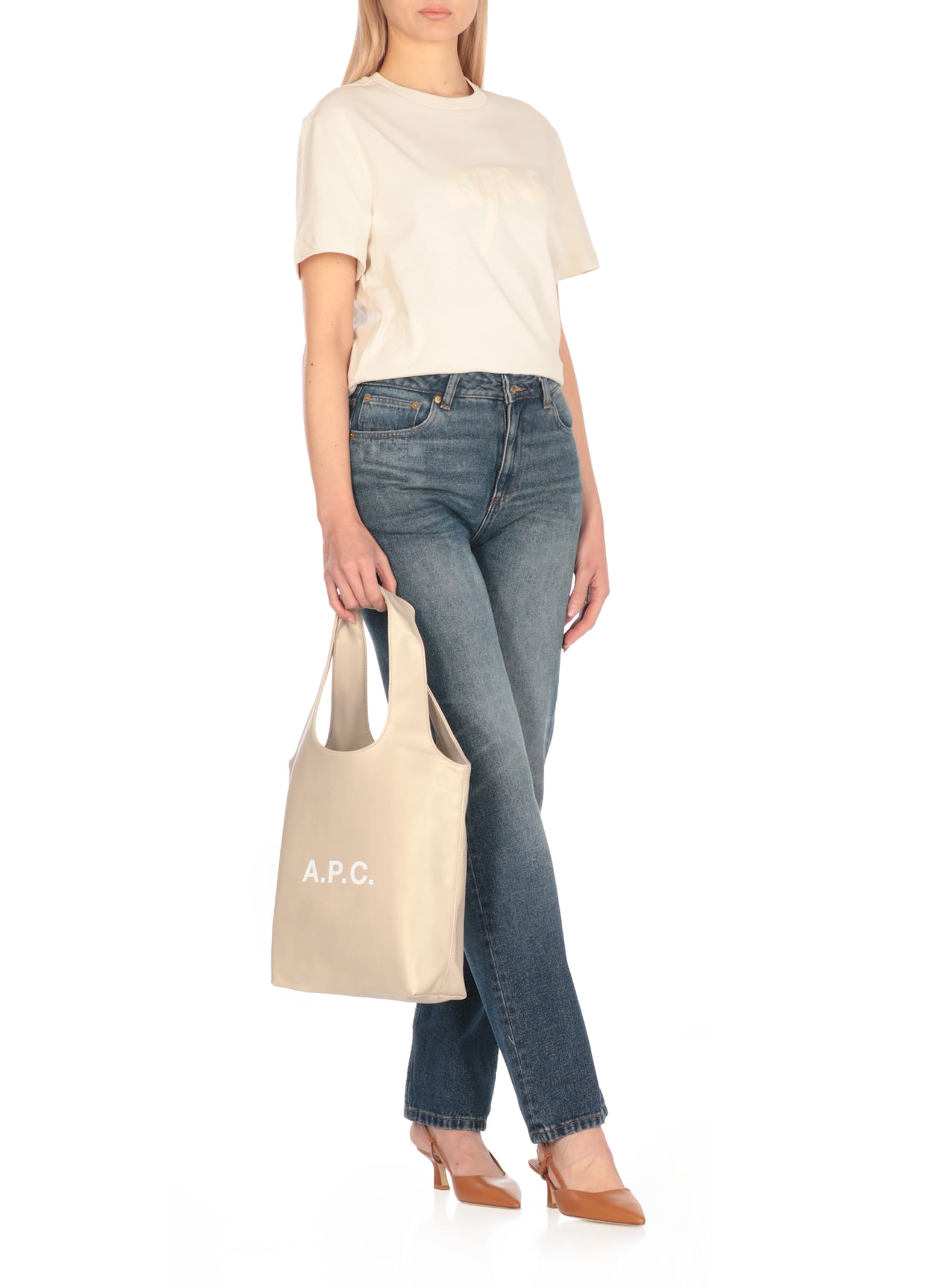 Apc A.p.c. T-shirts And Polos In Beige