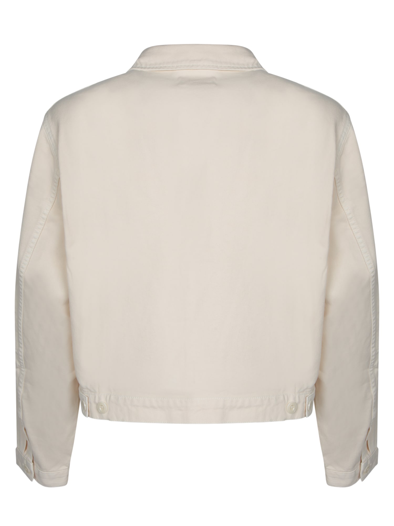 Lemaire Ecru Blazer With Classic Collar In White