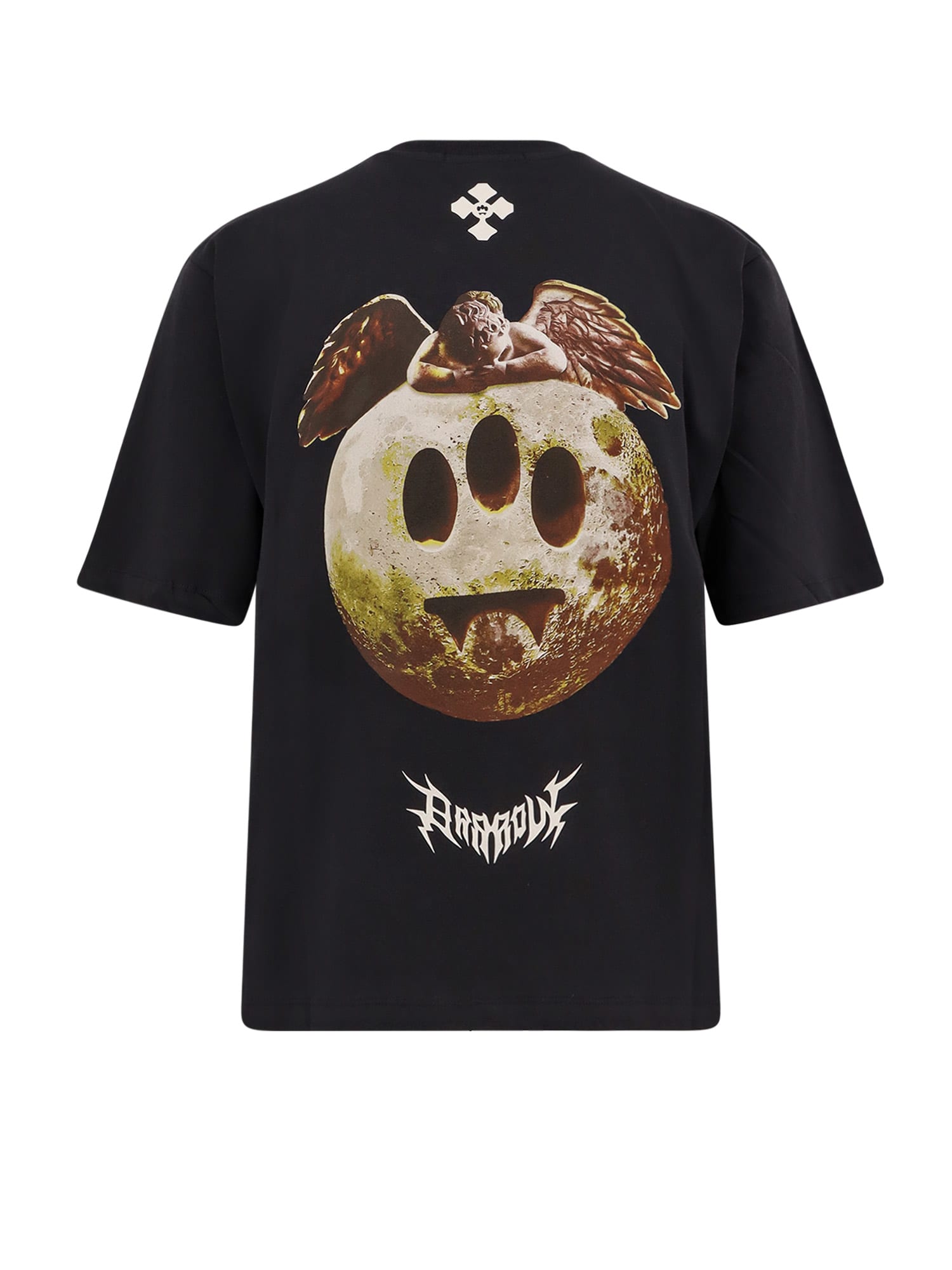 Barrow Crew Neck Graphic Print T-shirt In Black