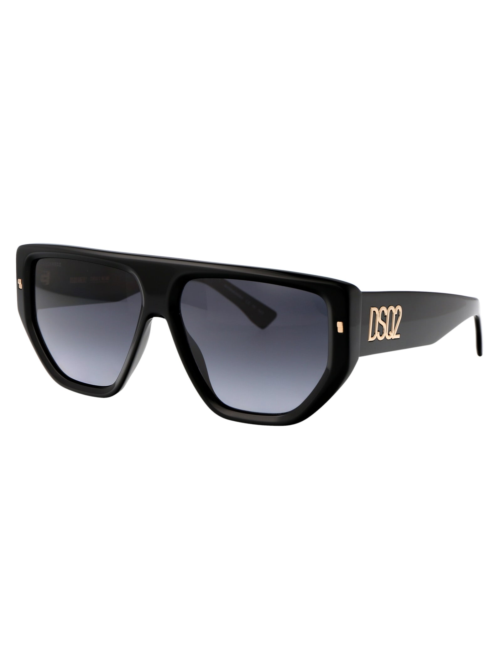 Shop Dsquared2 D2 0088/s Sunglasses In 2m29o Black Gold