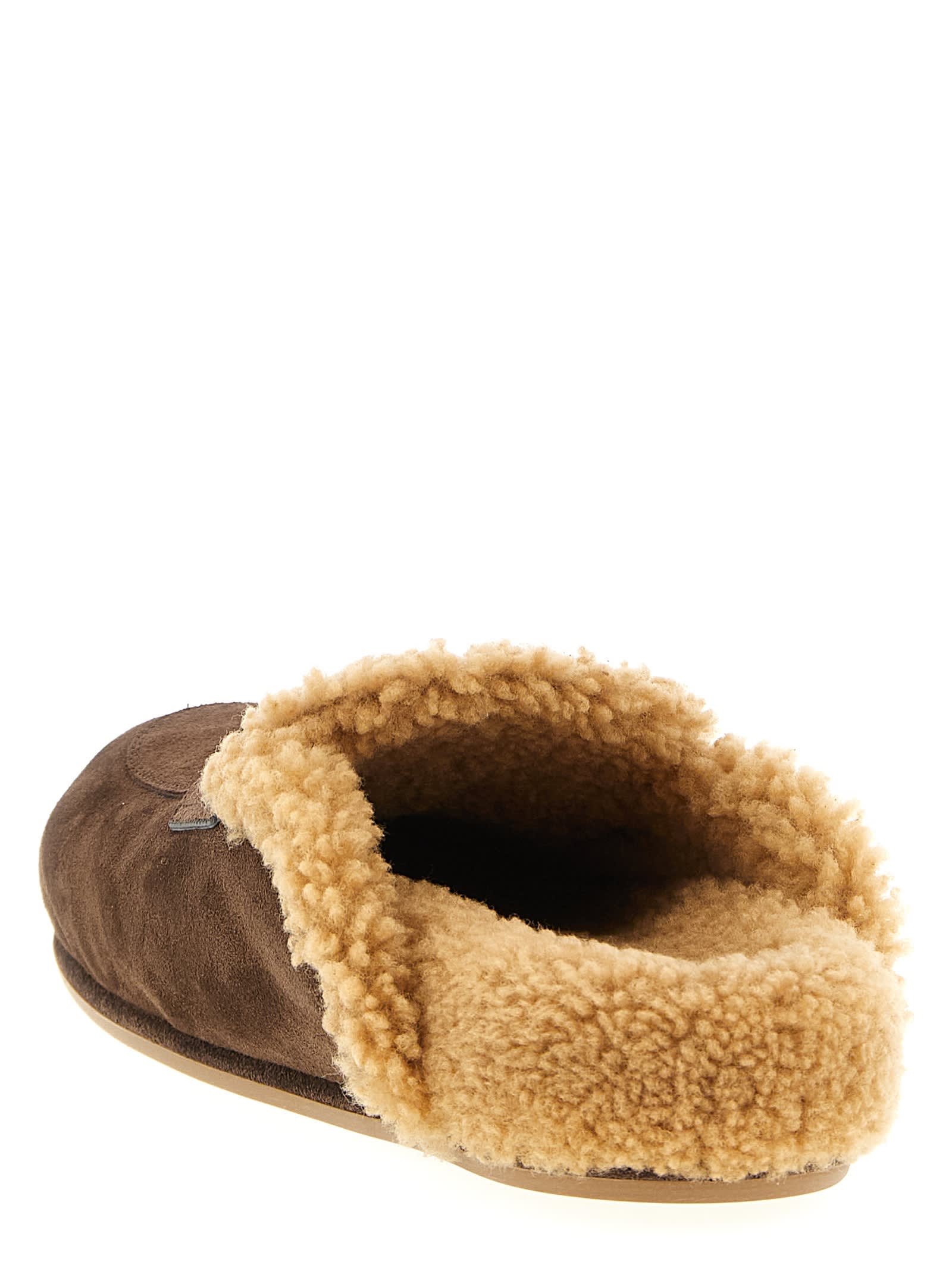 René Caovilla Morgana Flat Mules Embellished Detail In Blue