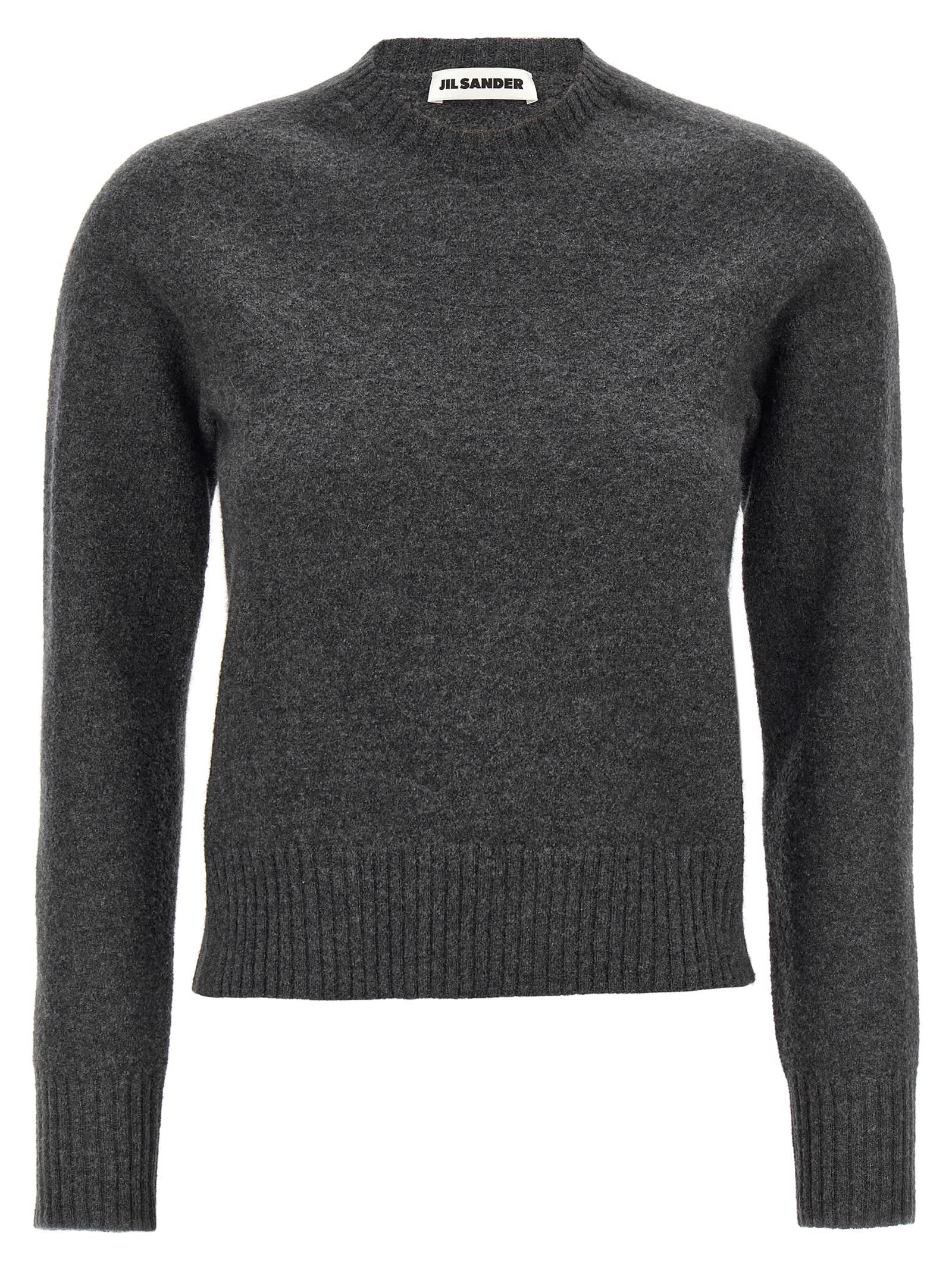 Shop Jil Sander Wool Sweater In Gray