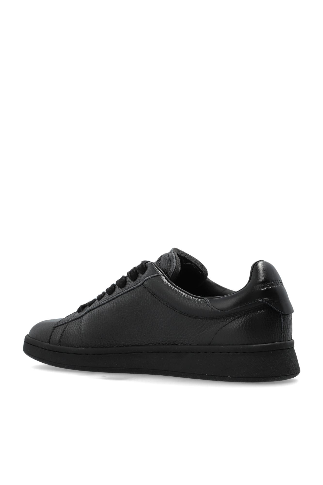 Dsquared2 Dsquared Men "maple Leaf Boxer" Sneaker In Black