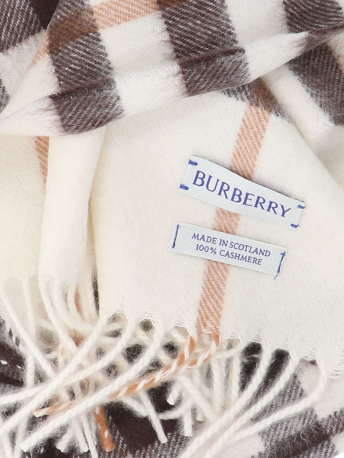 Burberry Cashmere Scarf In Neutral