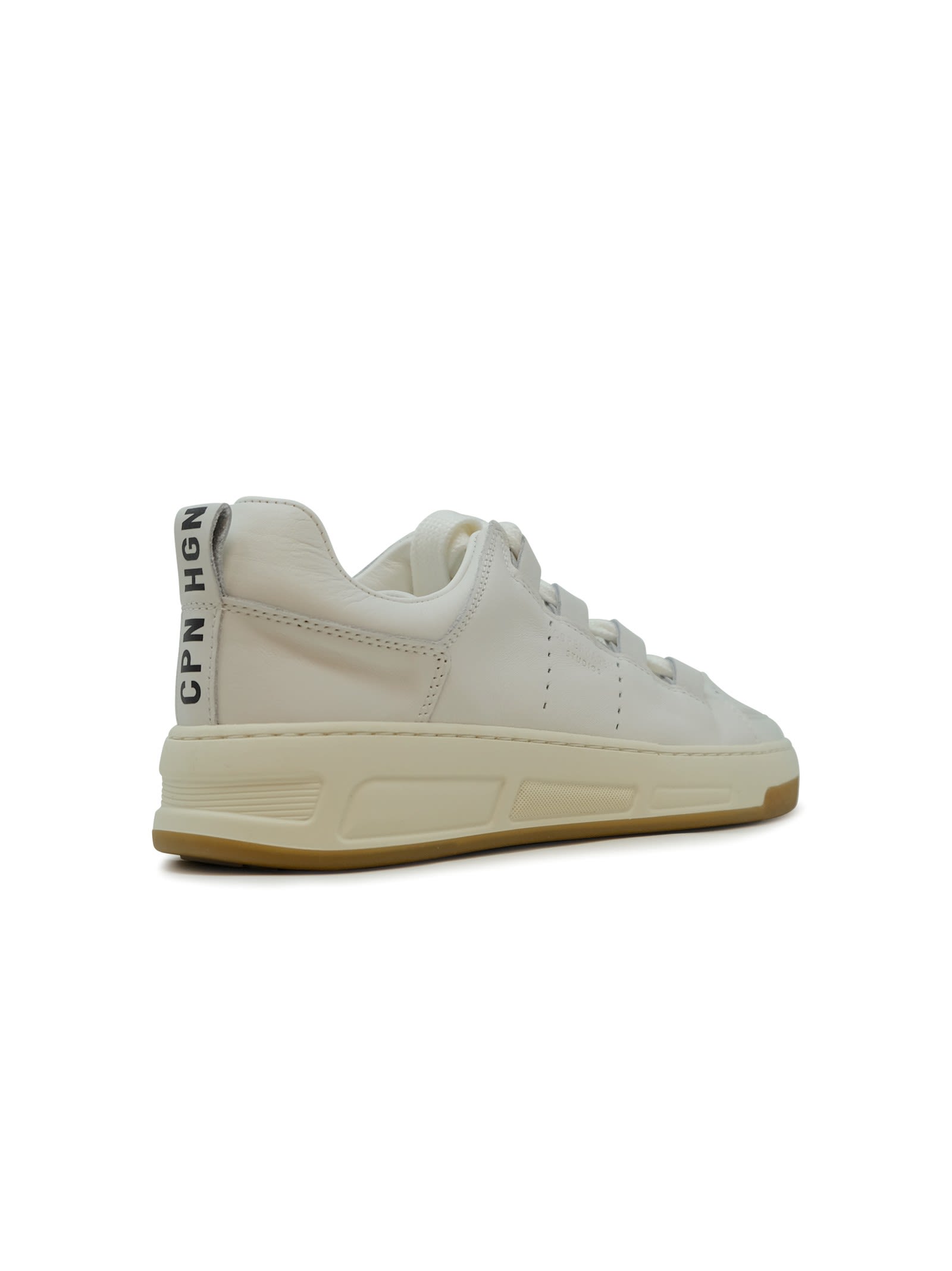 Copenhagen White Leather Sneakers In White