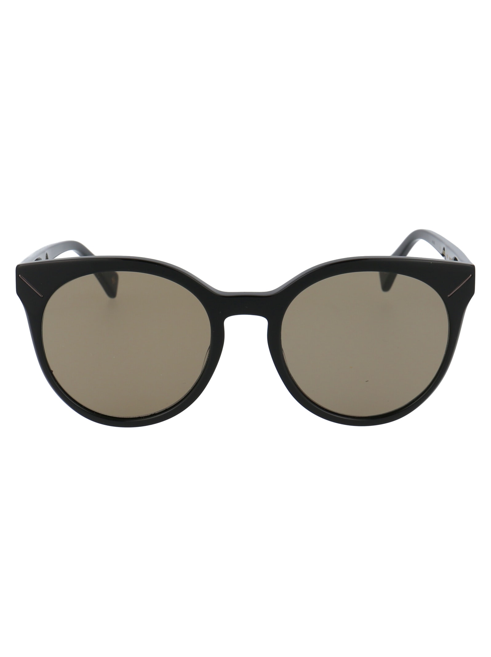Shop Yohji Yamamoto Ys5003 Sunglasses In 001 Black