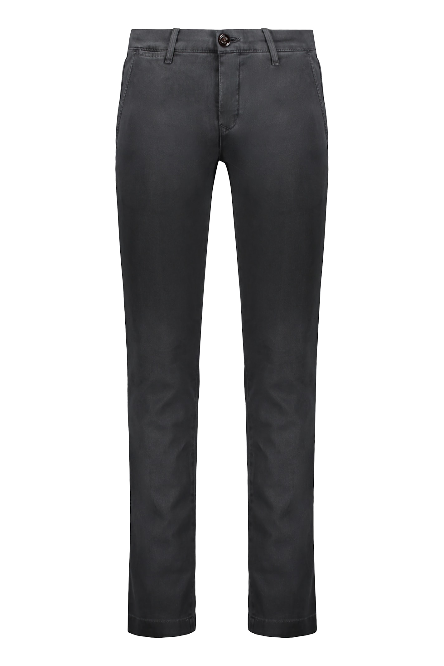 Moorer Slim Fit Casual Pants In Gray