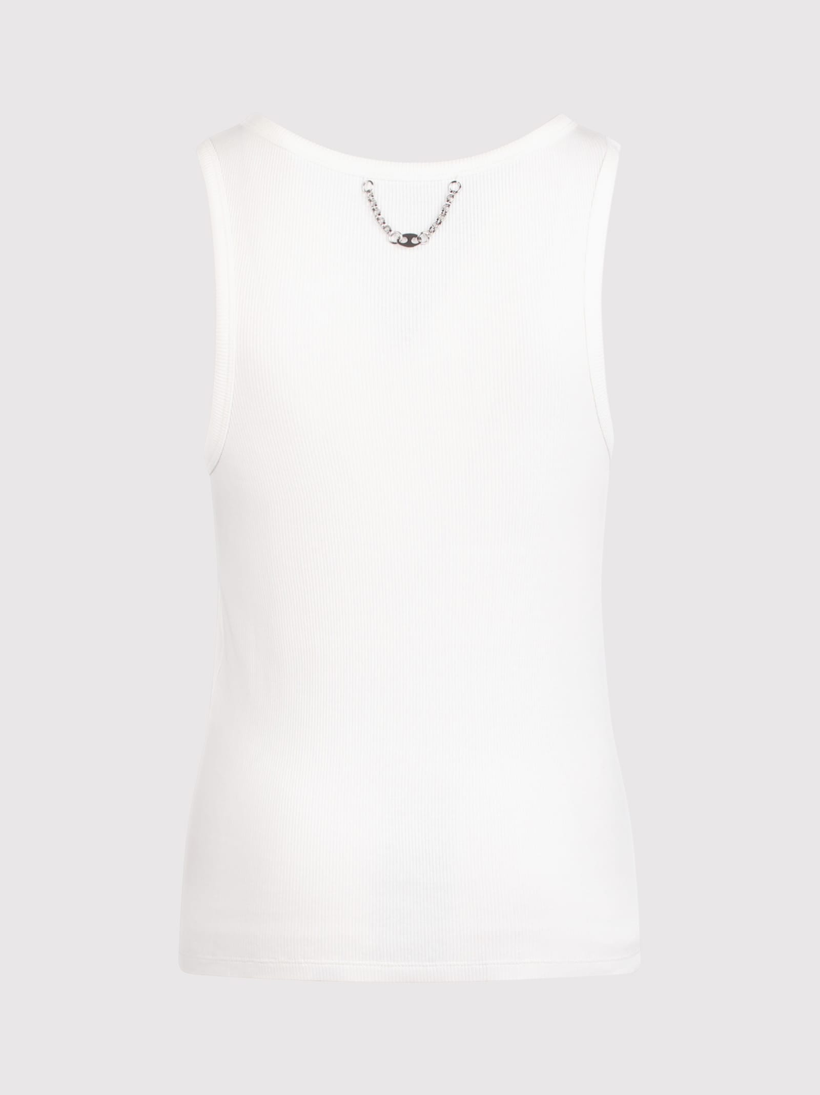 Shop Rabanne Ribbed Tank Top With Graphics