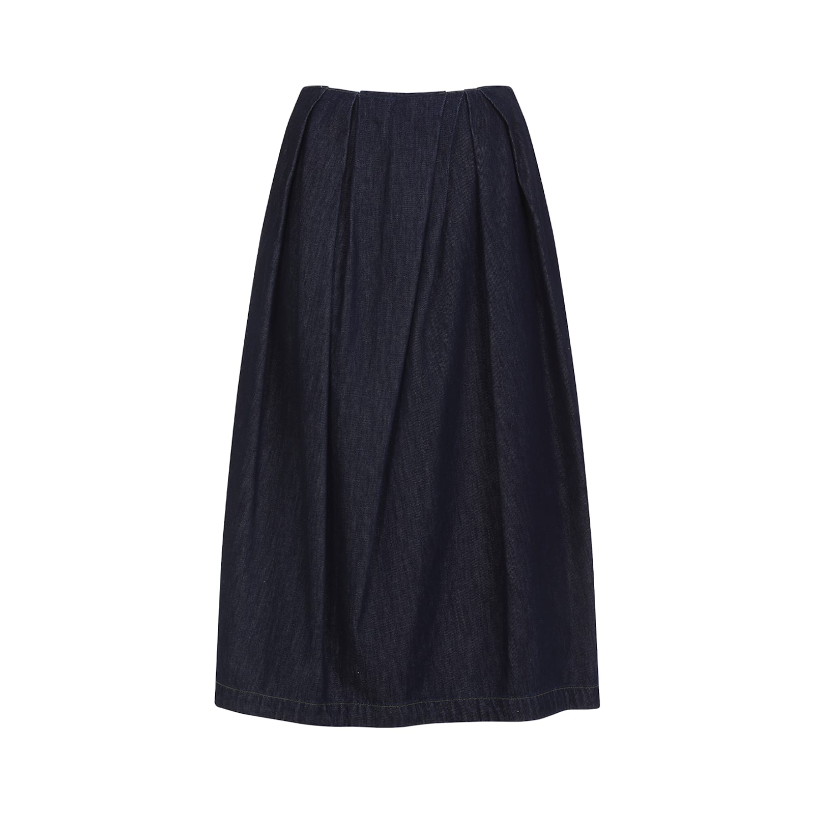 Dries Van Noten Pleated Style Skirt For Modern Wardrobe In Blue