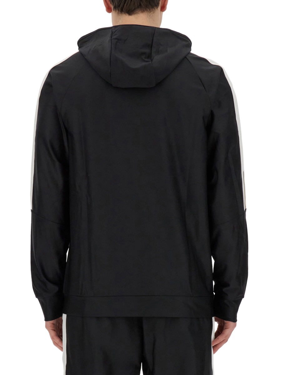 Shop Hugo Boss Zip Sweatshirt. In Black