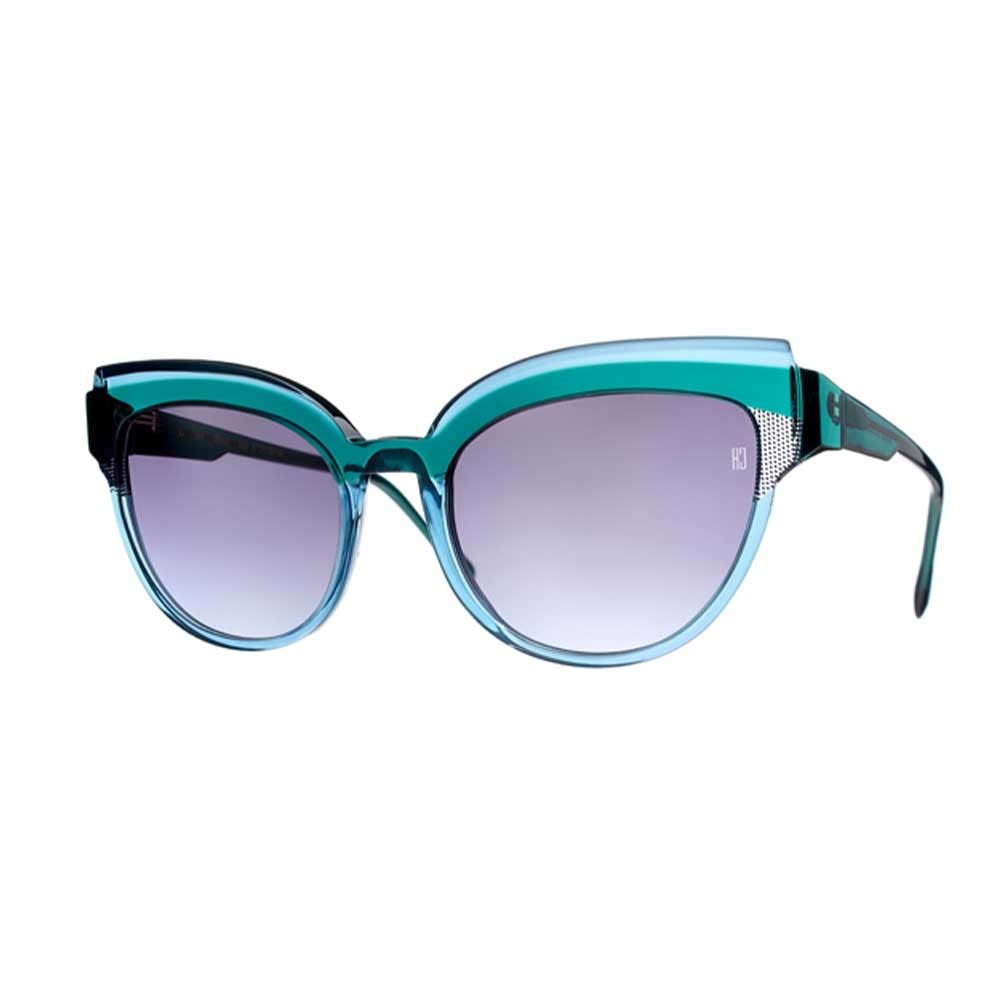 Shop Caroline Abram Eyewear In Turchese/blu Sfumato