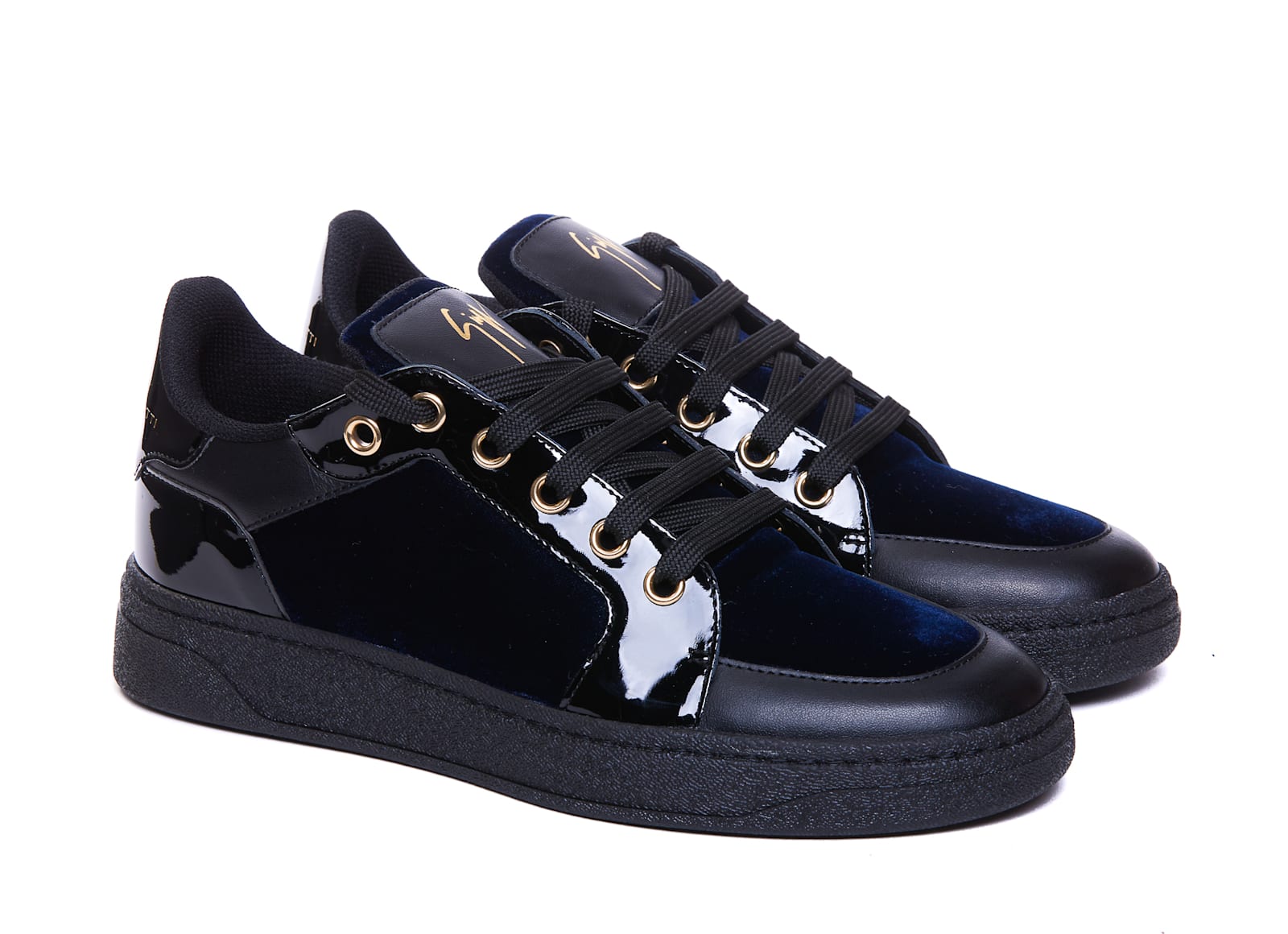 Shop Giuseppe Zanotti Gz94 Sneakers In Blue