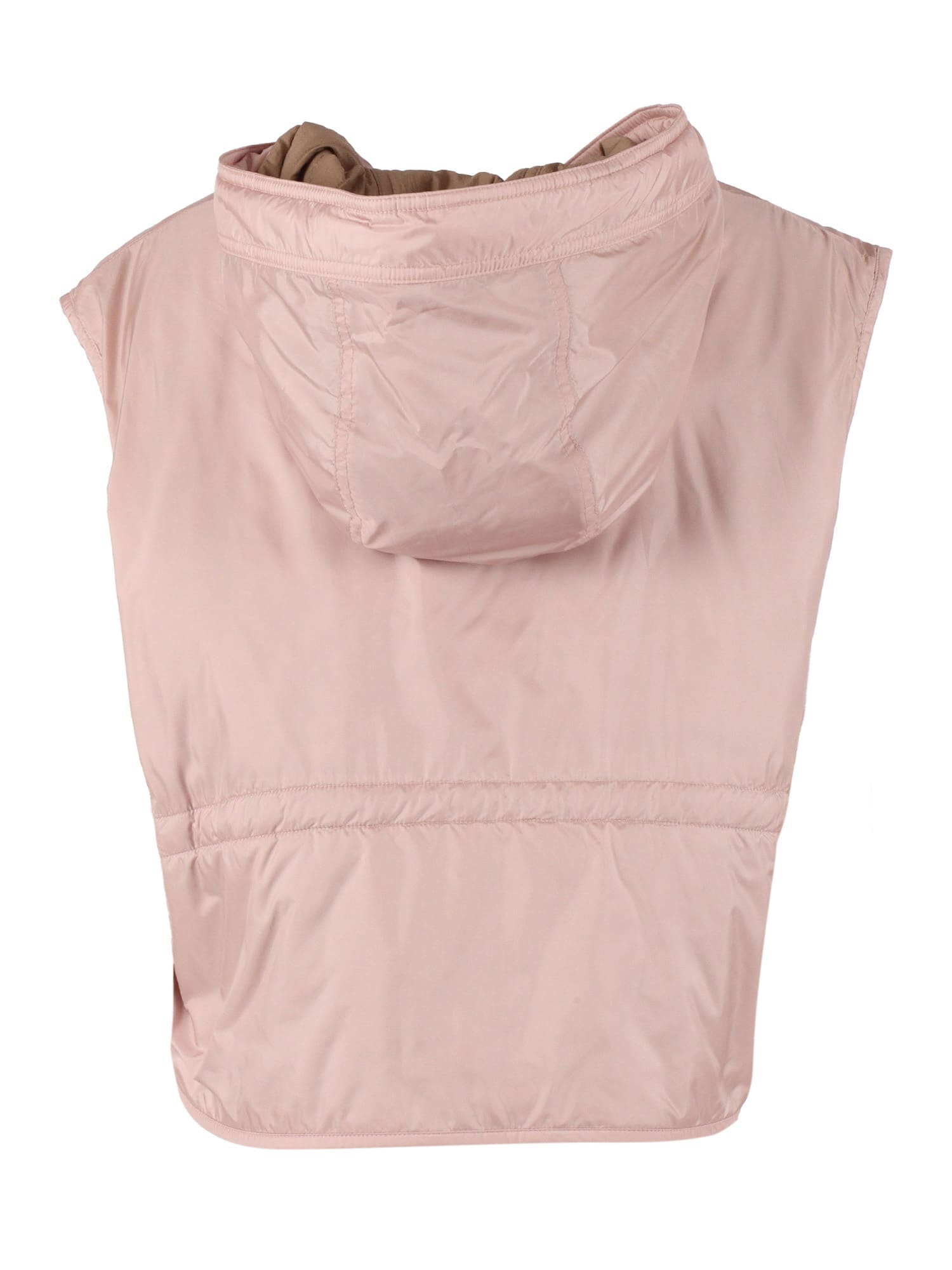 Weekend Max Mara Padded Waistcoat In Pink