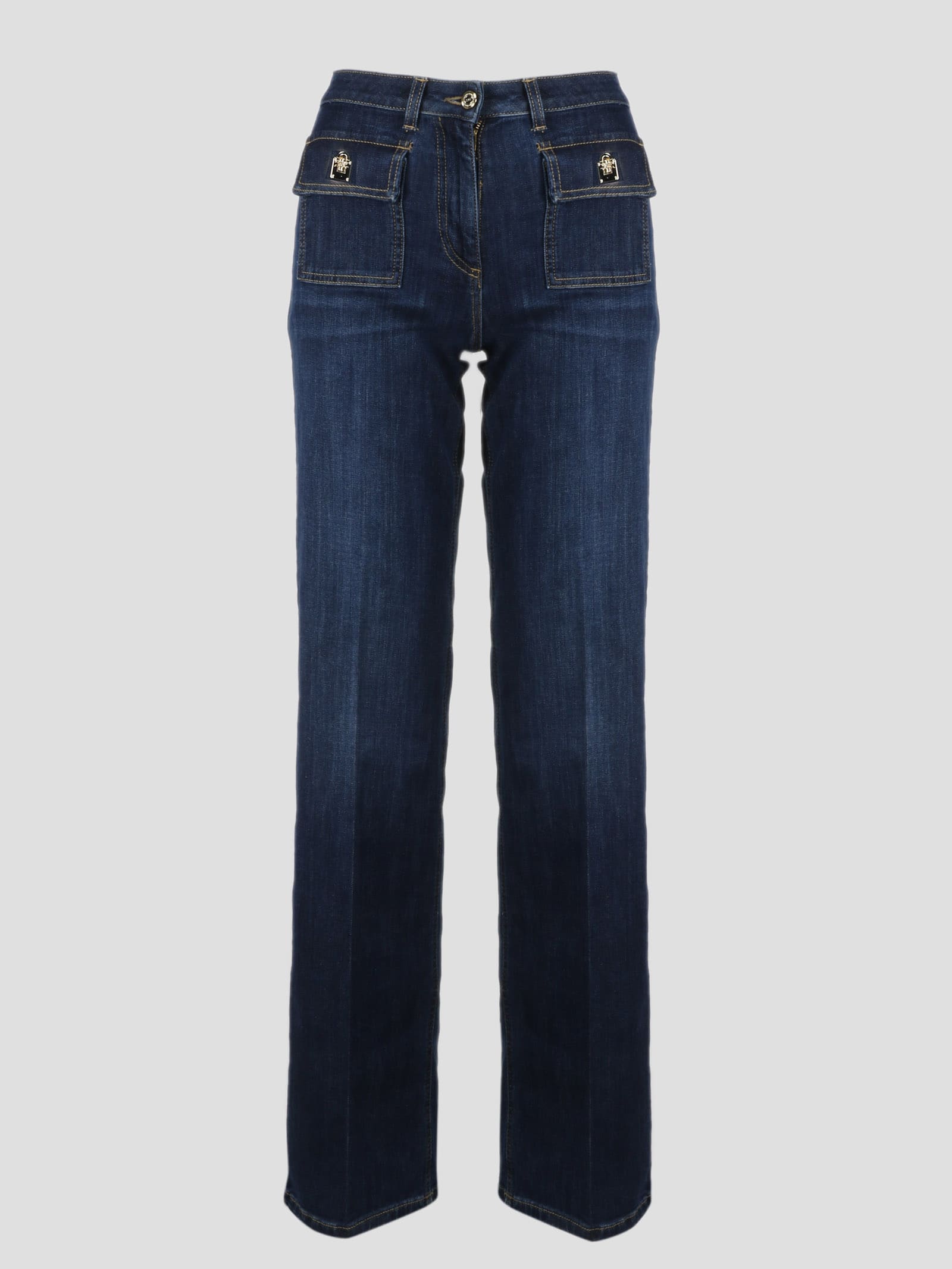 Elisabetta Franchi Wide Jeans