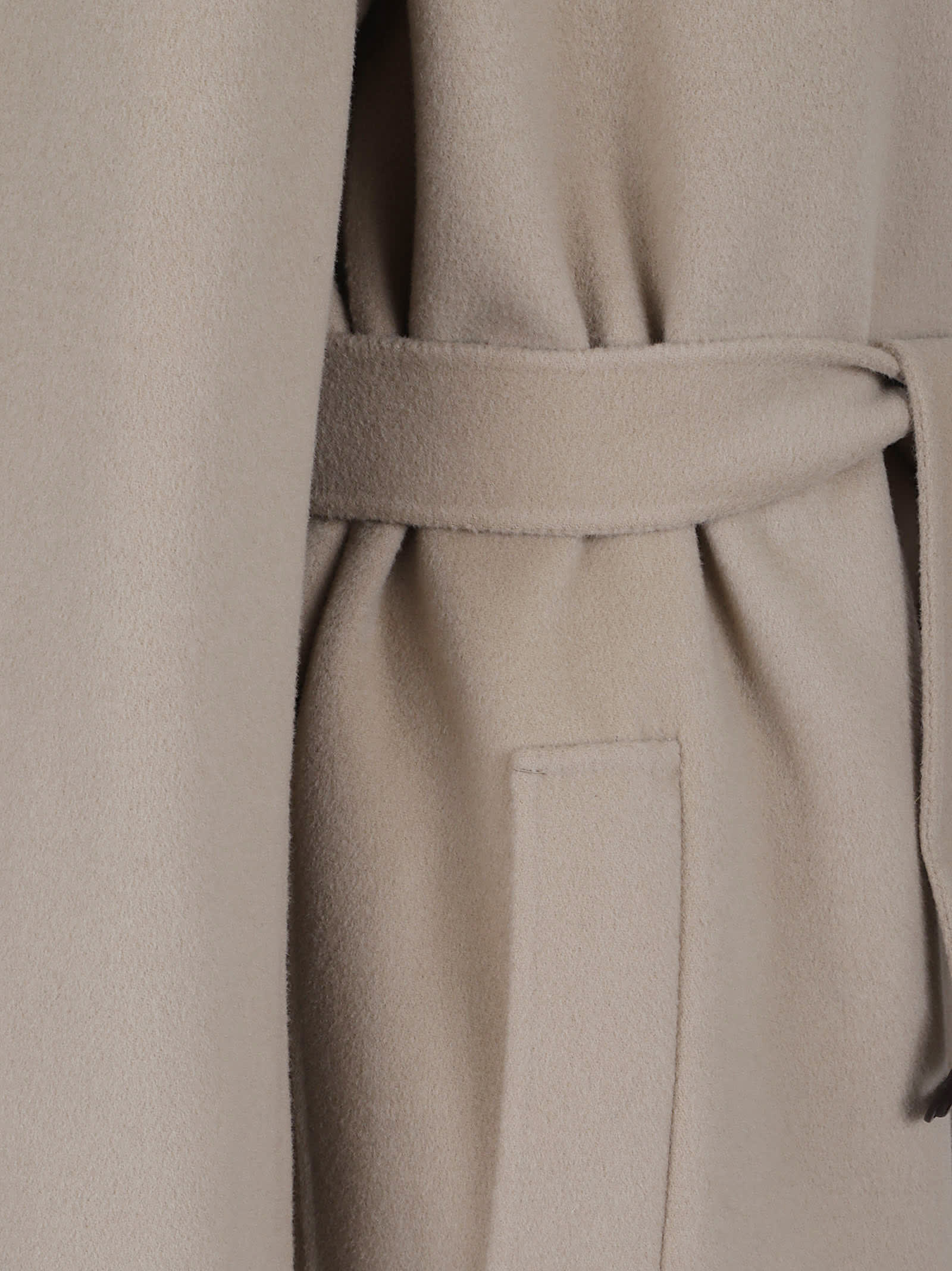Weekend Max Mara Manu Orzo Coat In Neutral