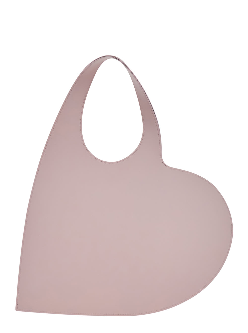 Coperni 'heart' Pink Shoulder Bag With Logo Print In Pink