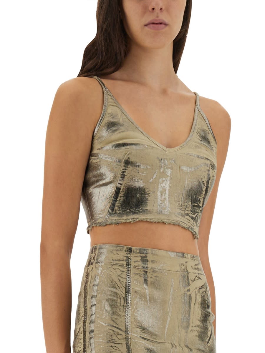 Drkshdw Top Minimal In Gold