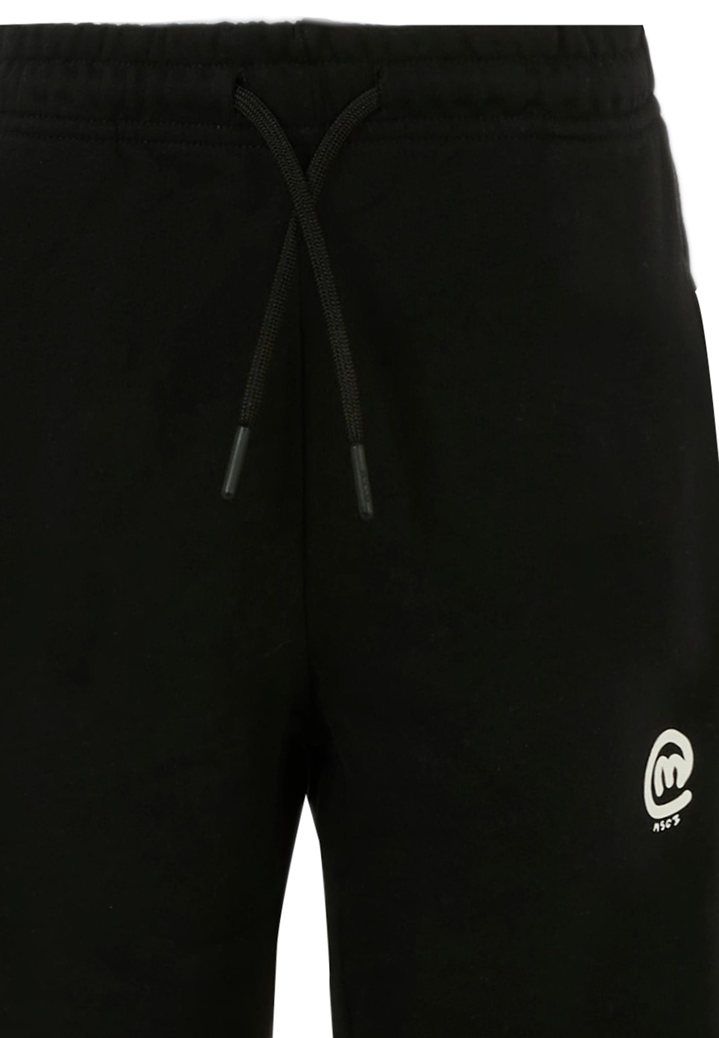 Msgm Black Trousers For Boy With Logo In Black