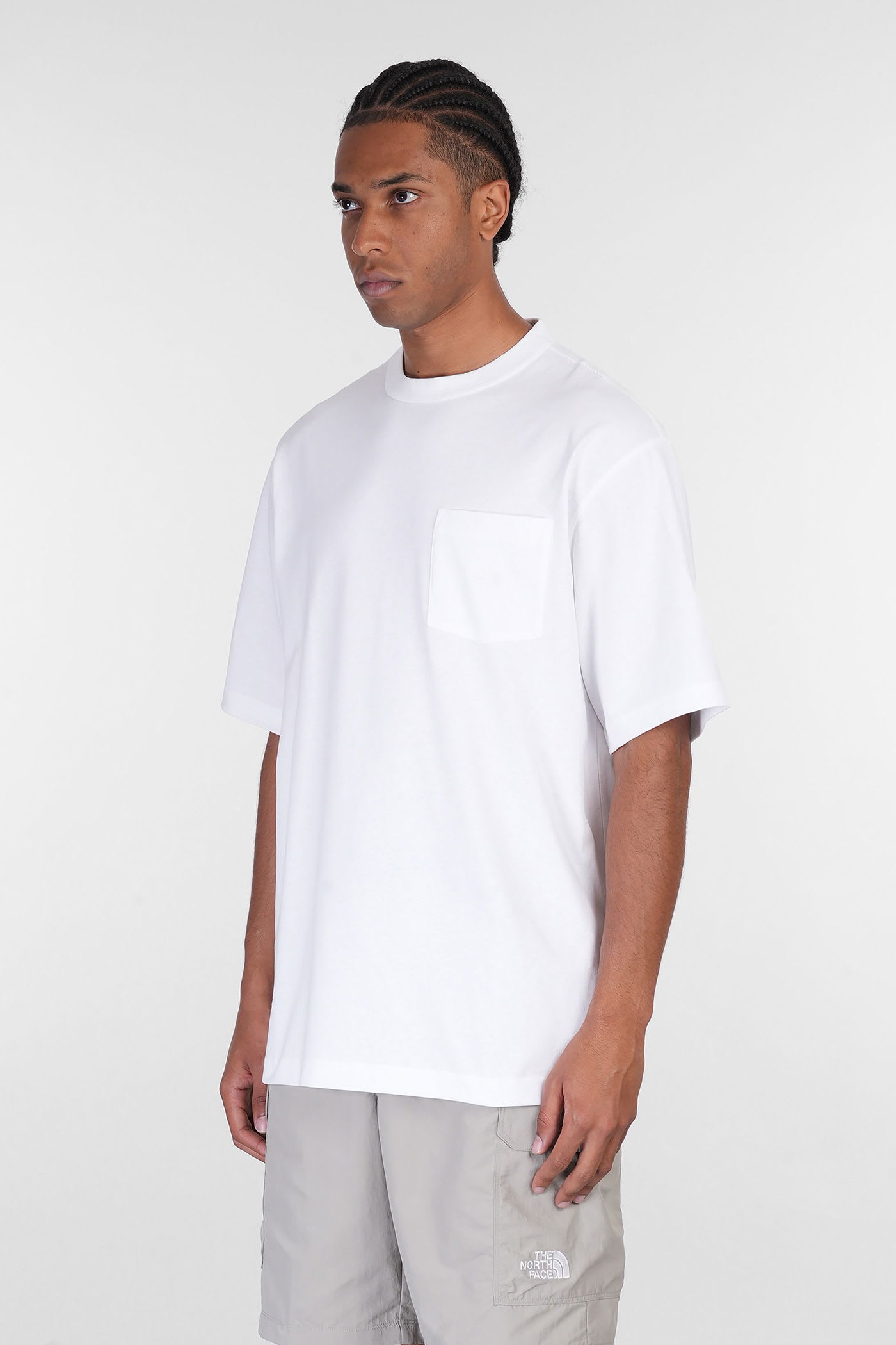 THE NORTH FACE SS DOME RELAXED TEE T-SHIRT IN WHITE COTTON