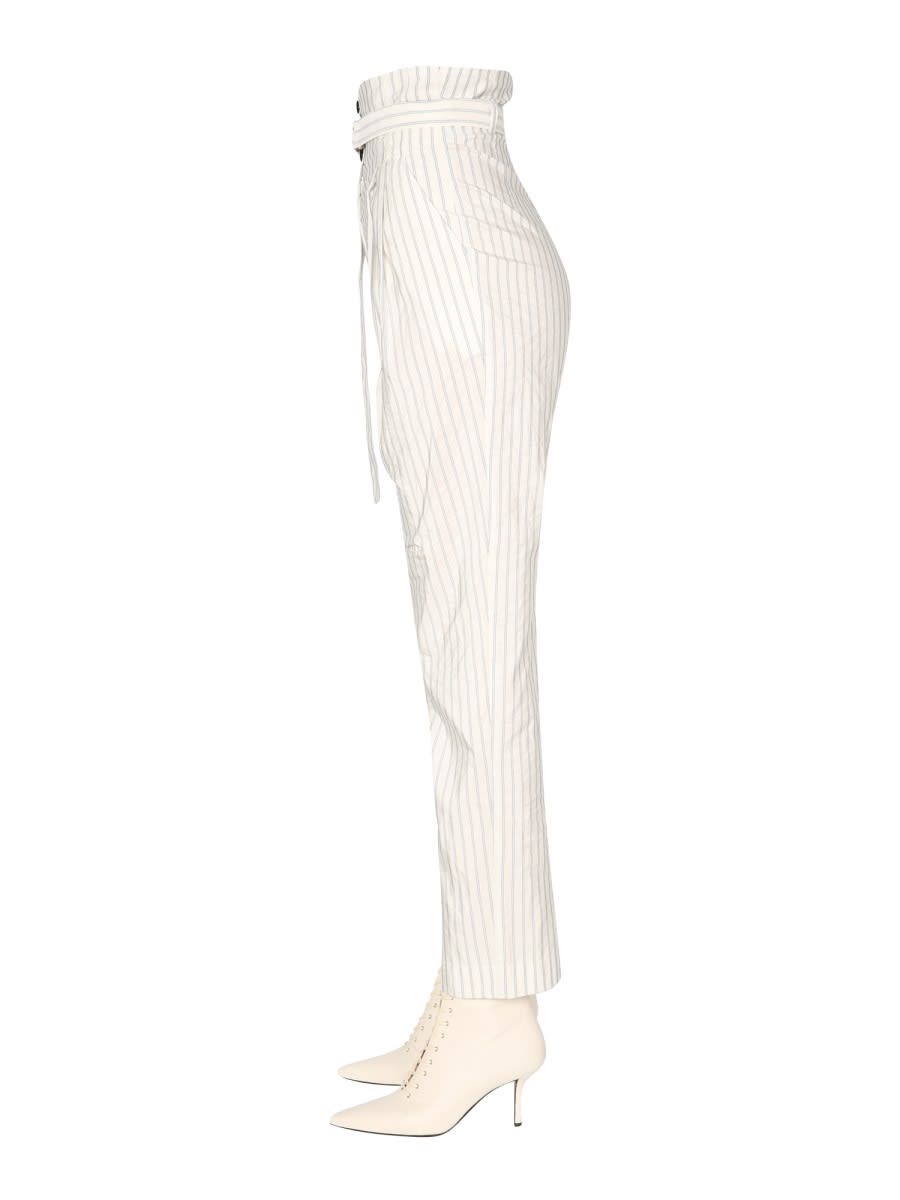 Shop Philosophy Di Lorenzo Serafini Taffeta Trousers In White