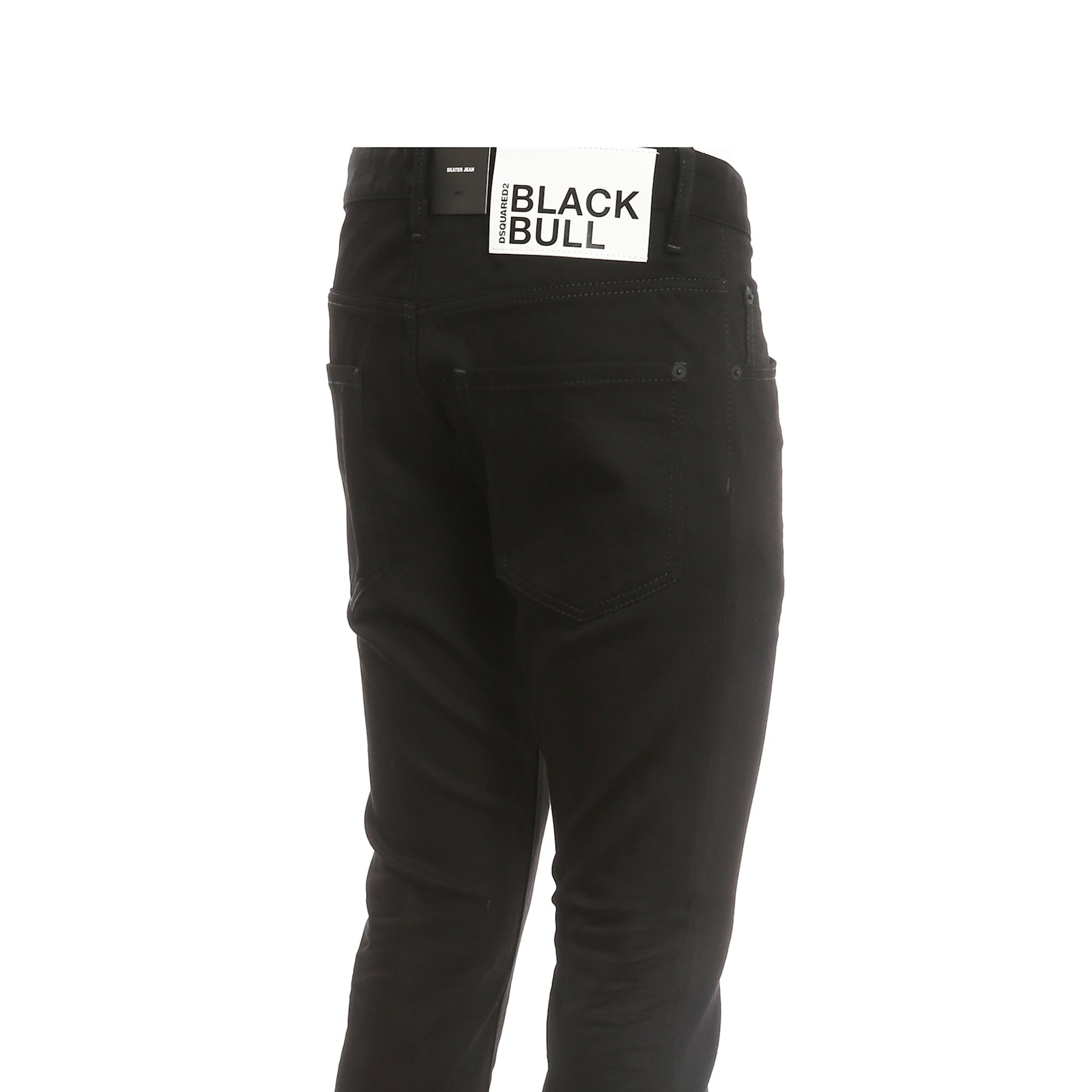 Shop Dsquared2 Black Bull Skater Jeans