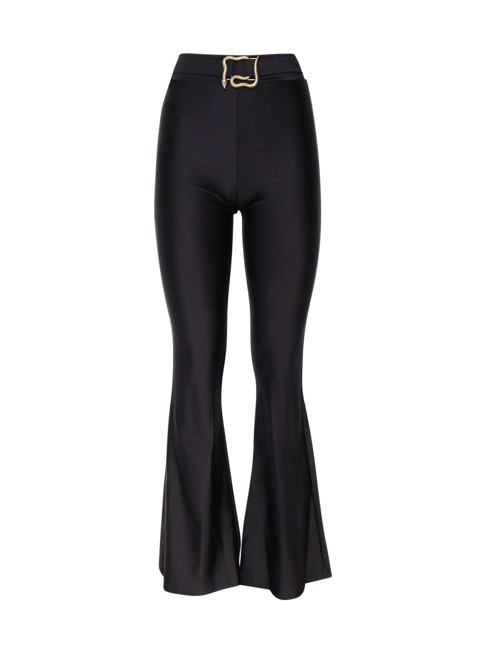 JUST CAVALLI LEGGINGS TROUSERS WITH FLARED LEG 